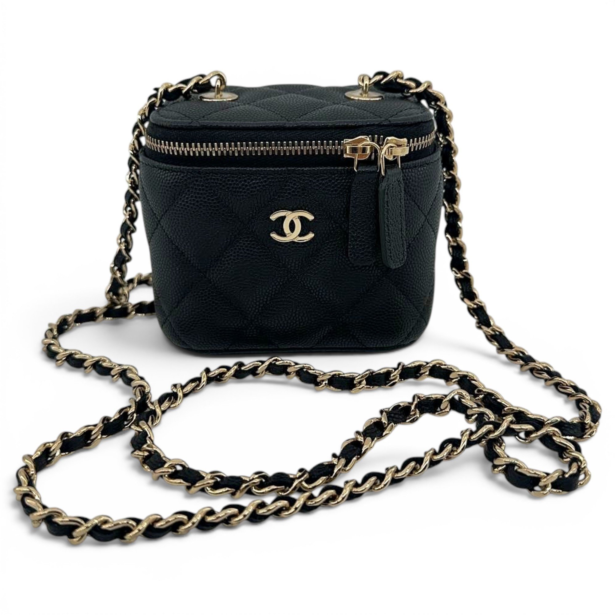 Trendy CC Vanity leather handbag