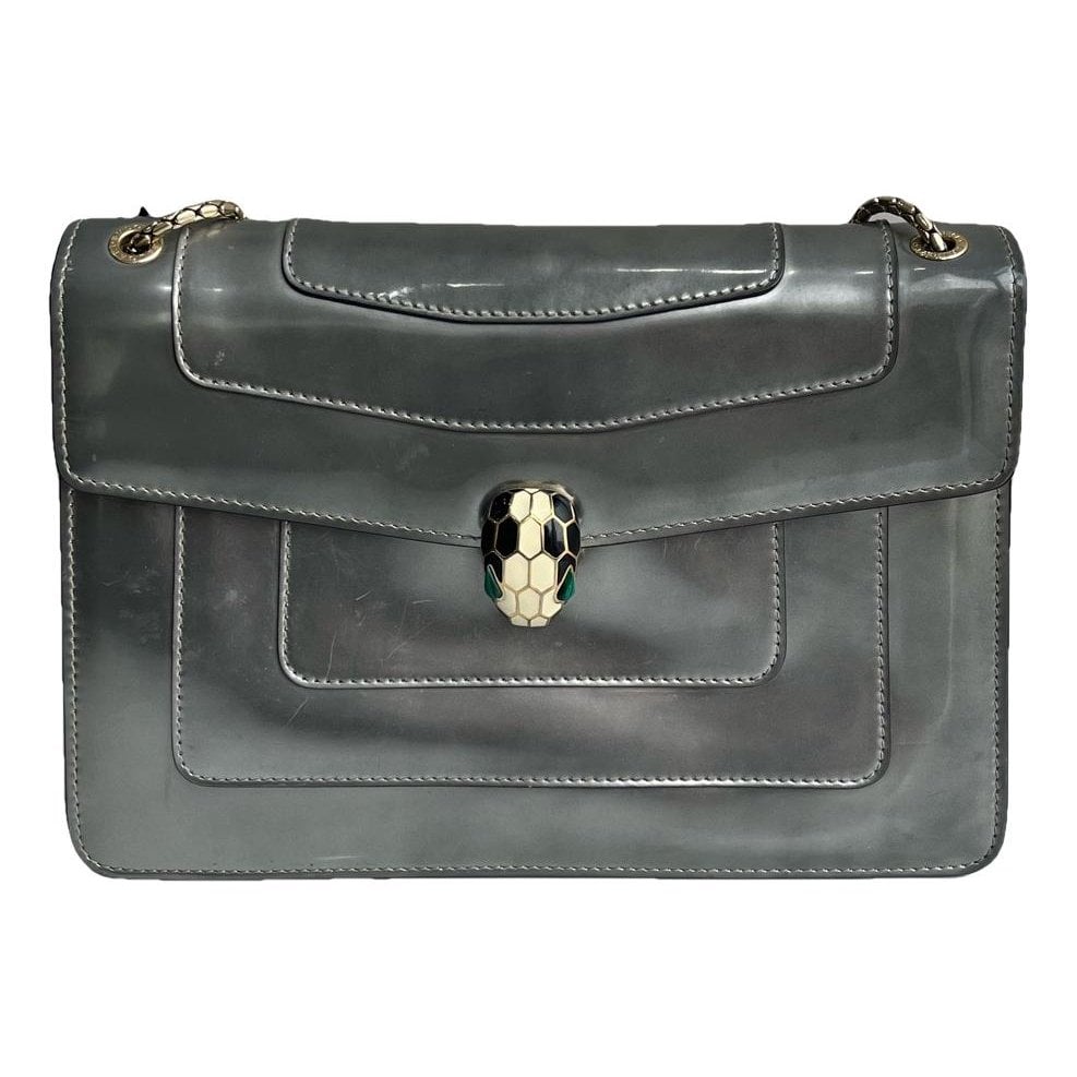 Serpenti patent leather handbag