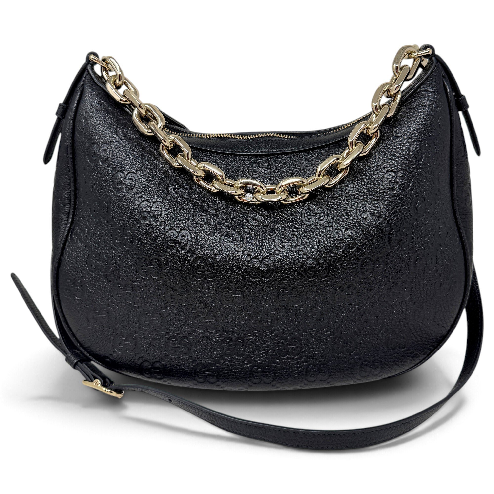 Hobo leather handbag