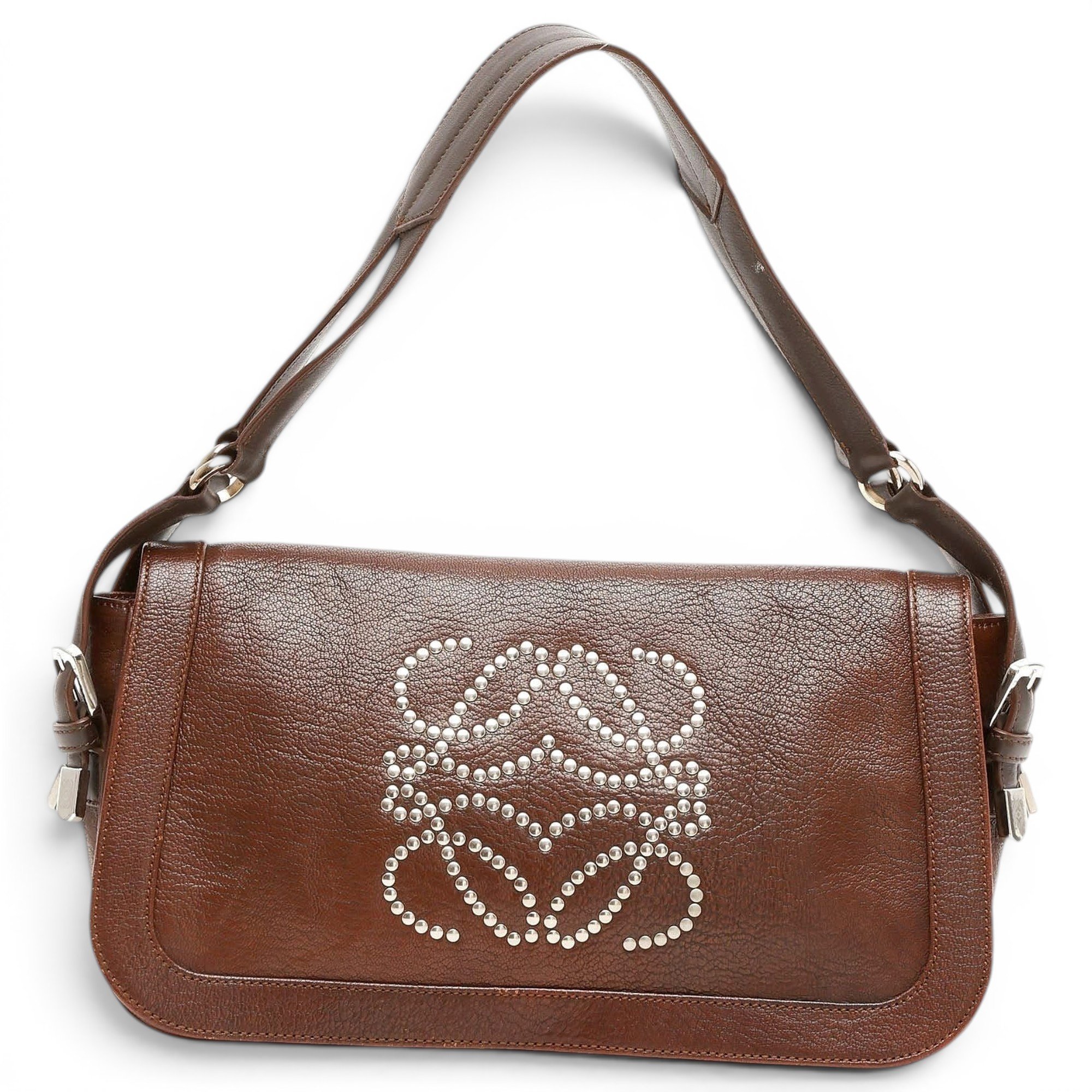 Anagram leather handbag