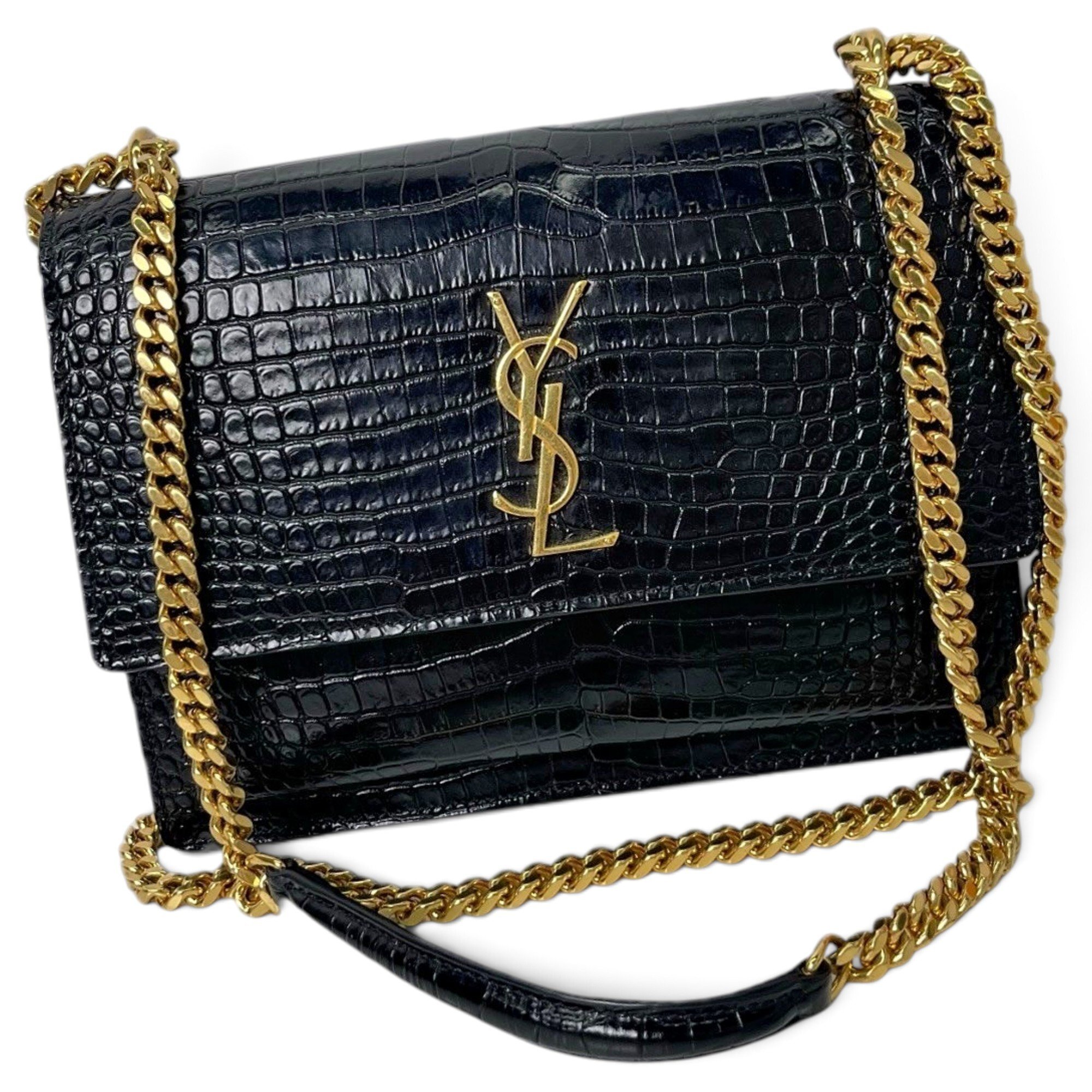 Sunset leather handbag