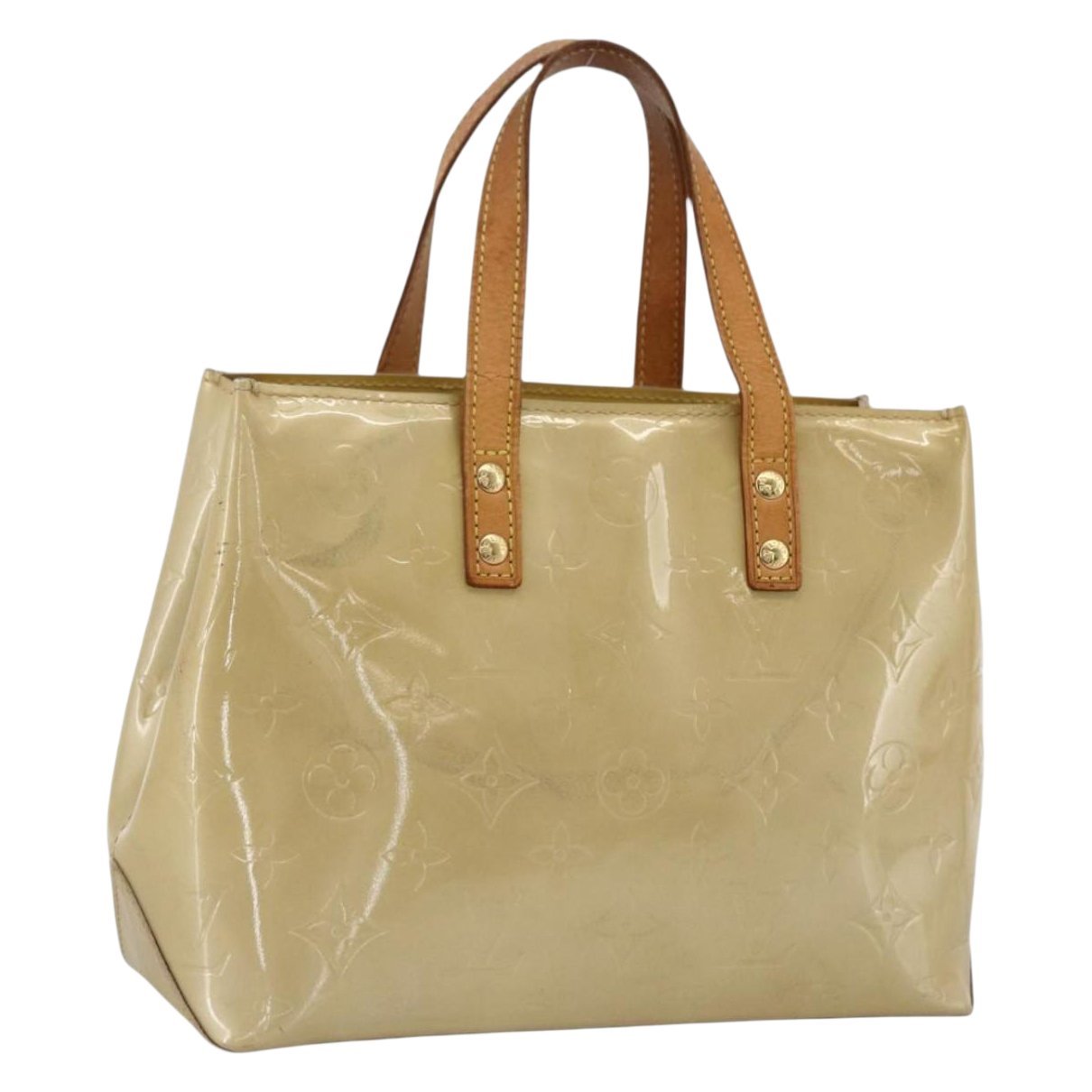 Reade patent leather handbag