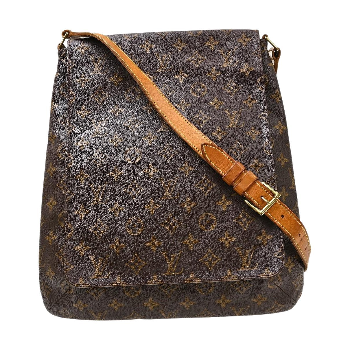 Musette cloth handbag