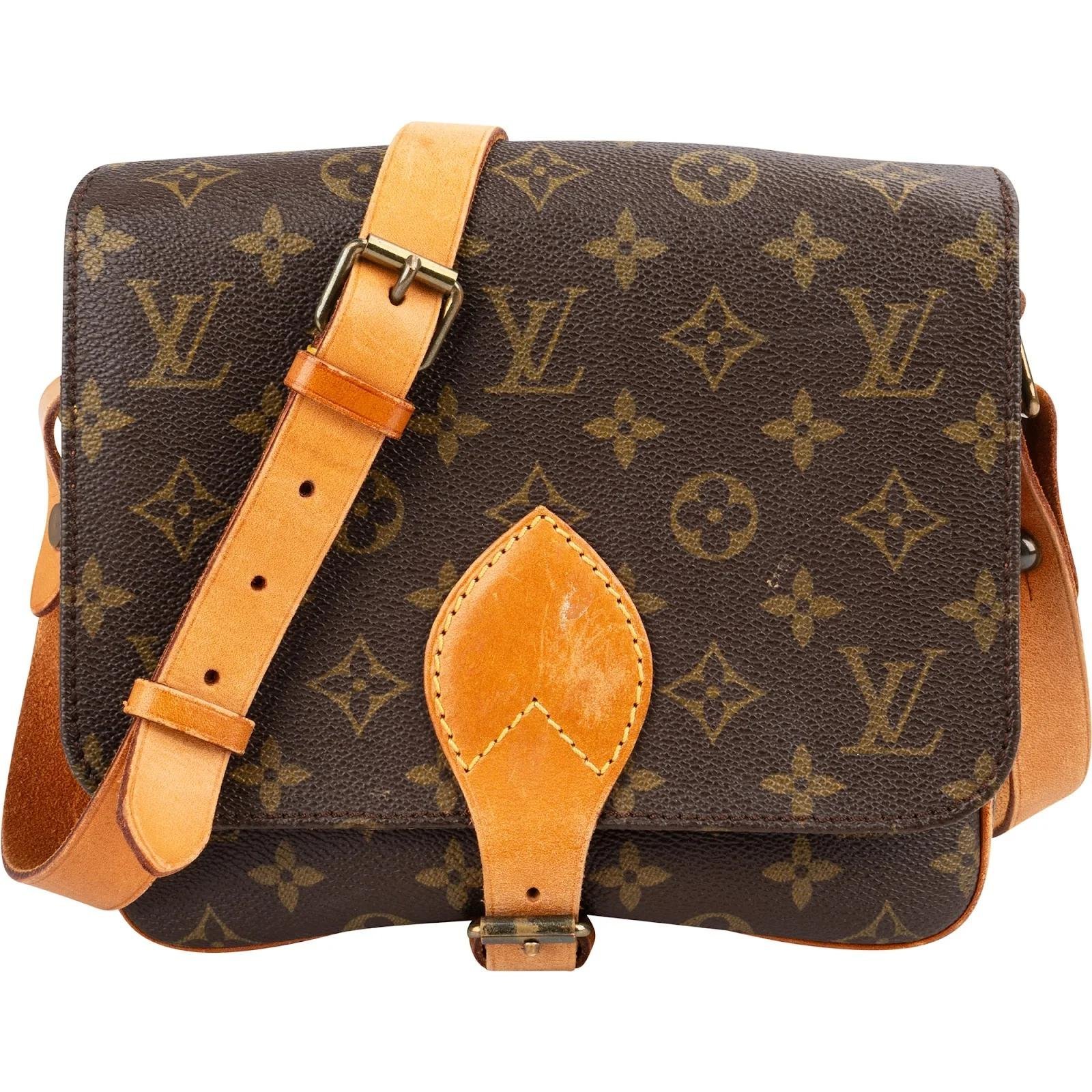 Cartouchière leather crossbody bag