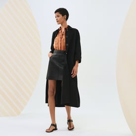 Cashmere wrap coat