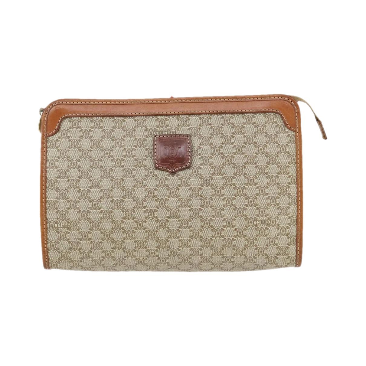 Triomphe Vintage cloth clutch bag