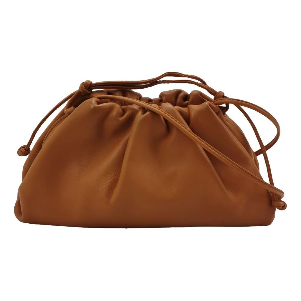 Pouch leather crossbody bag