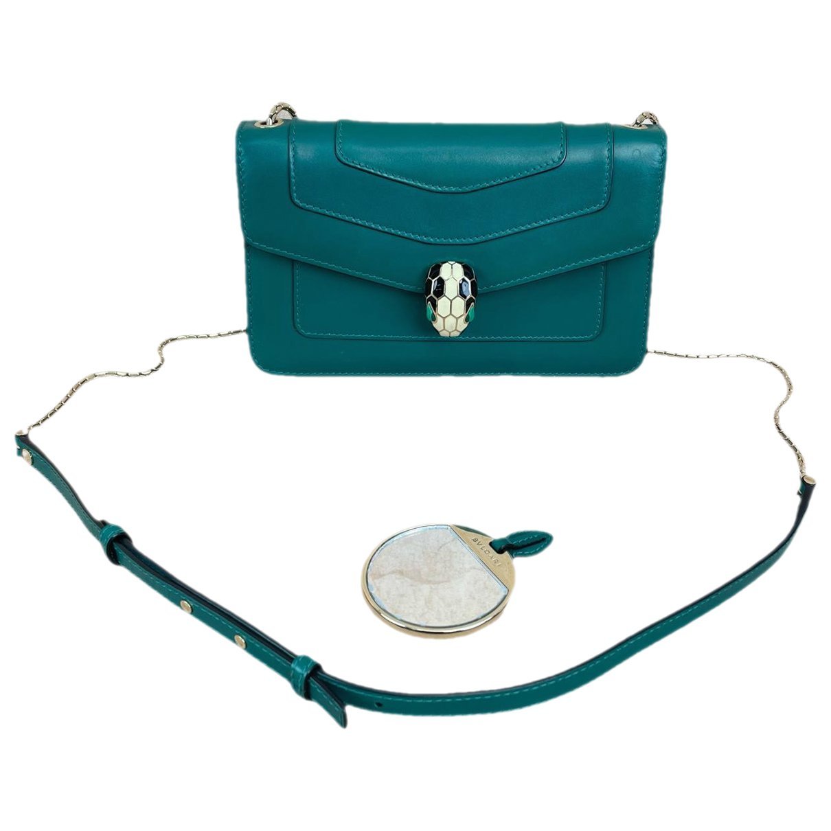 Bvlgari Serpenti leather handbag