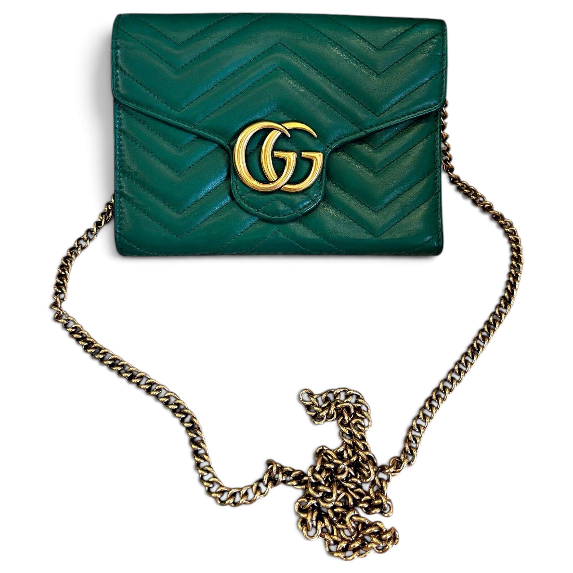 GG Marmont Chain leather crossbody bag