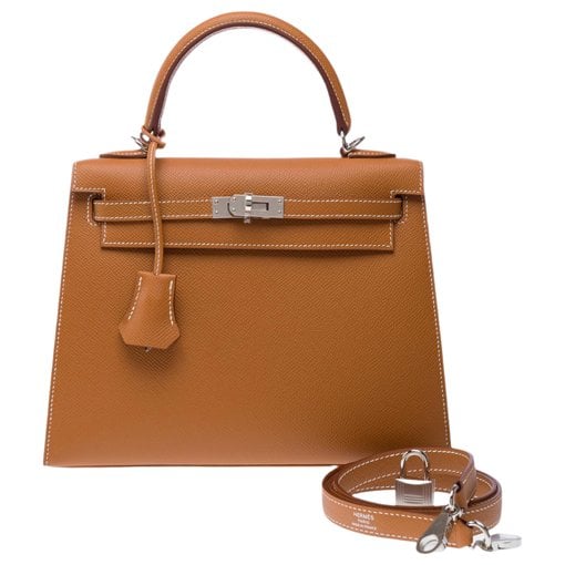 Hermes Kelly 25 Handbag Gold Epsom Leather 2025