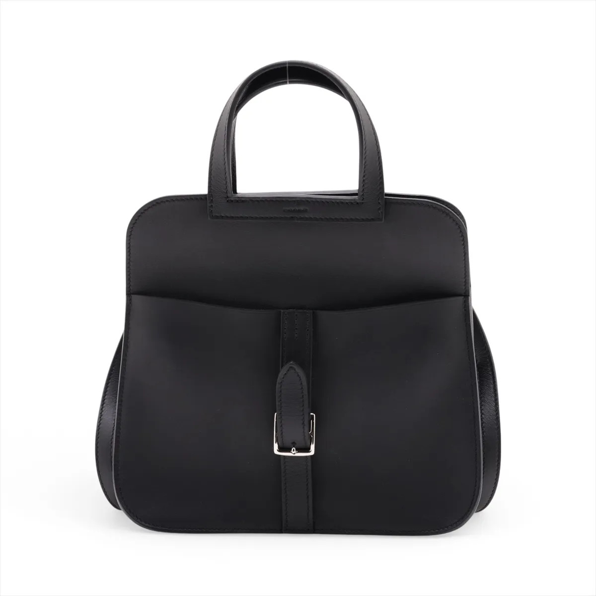 Hermès Arzan Mini Veau Swift Black Silver Metal Fittings