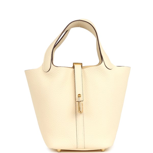 Hermes Picotin 18 Nata Clemence Gold Hardware