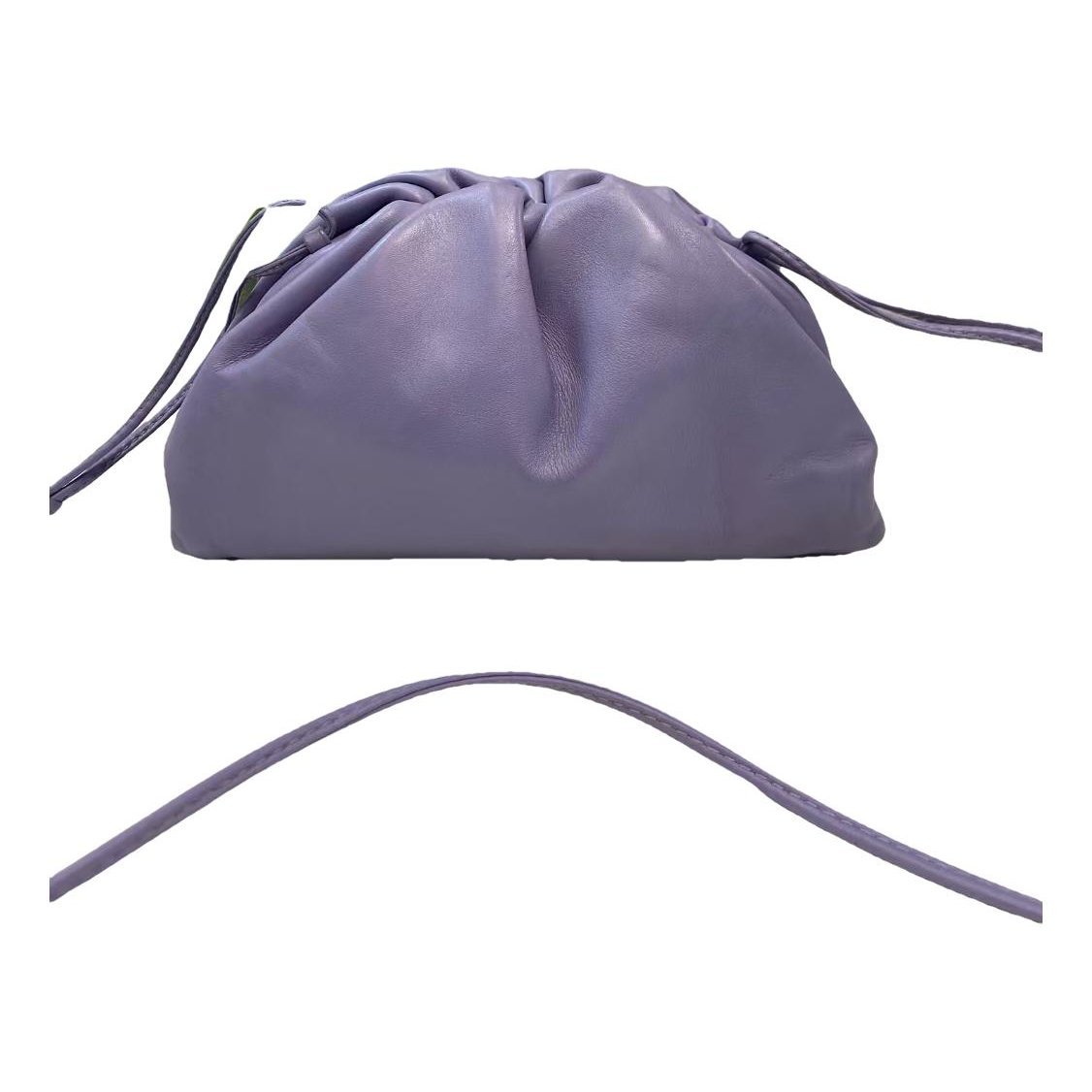 Pouch leather crossbody bag
