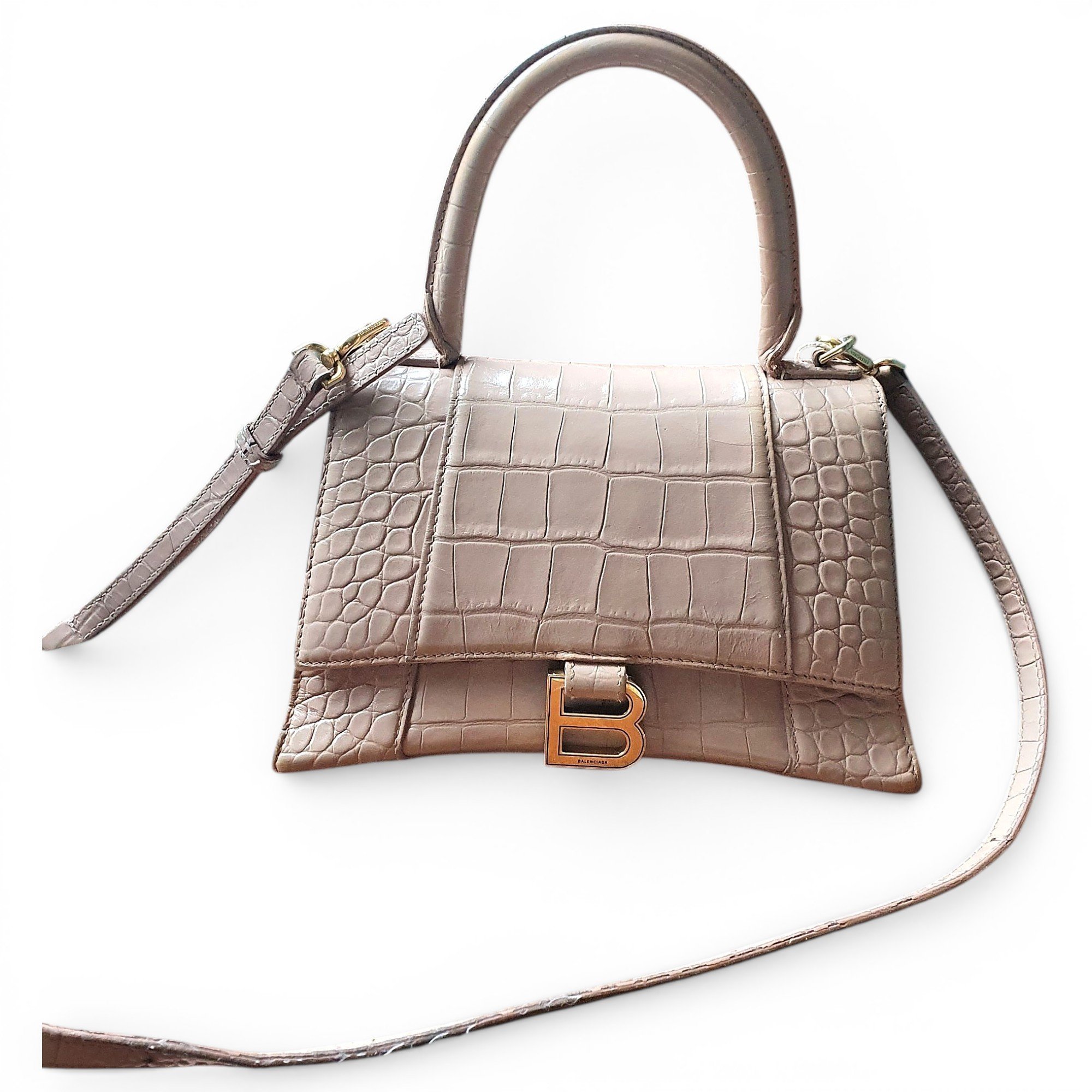 Balenciaga Hourglass leather handbag