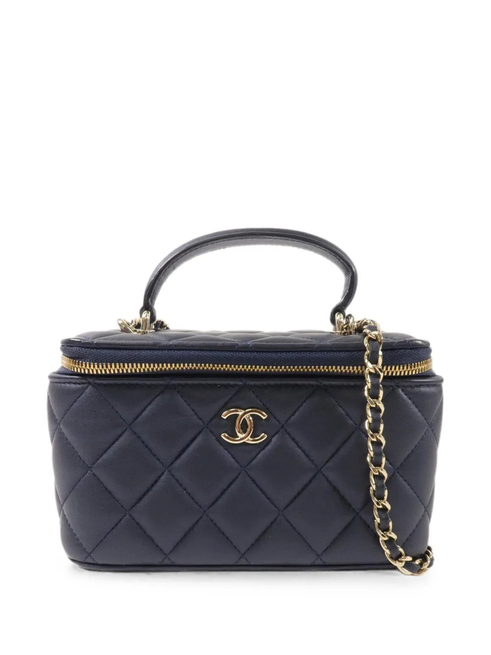 quilted CC vanity case shoulder bag