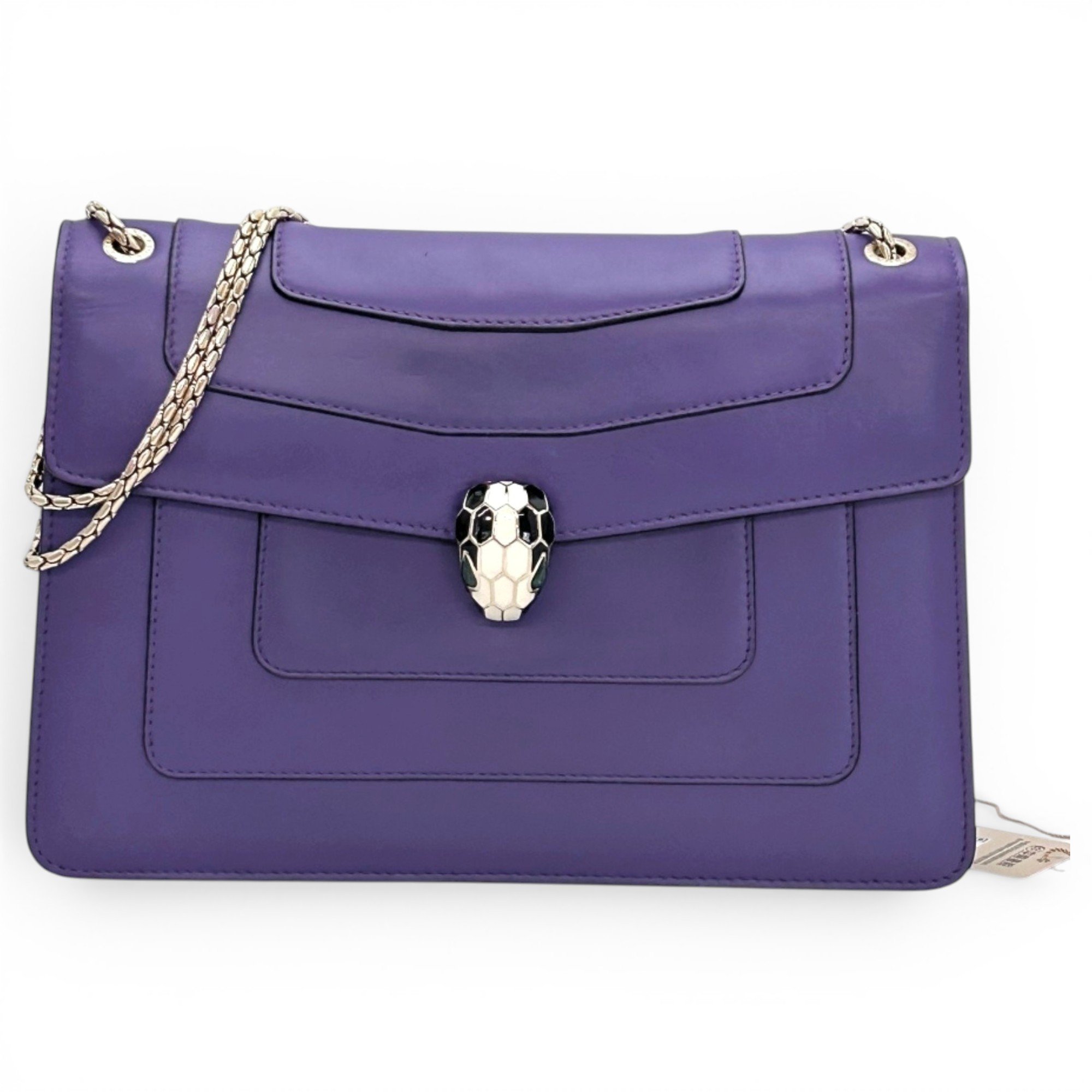 Serpenti leather handbag