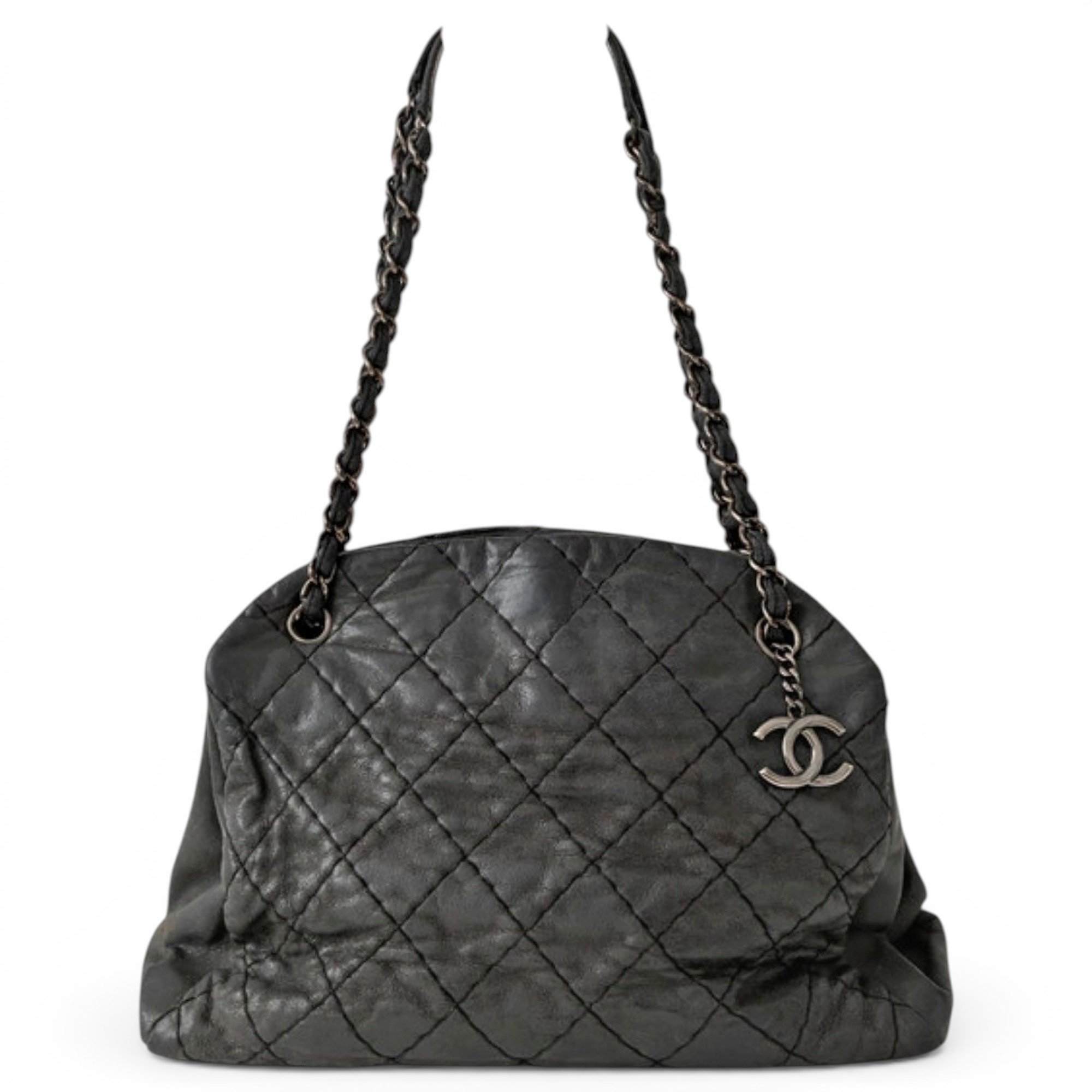 Mademoiselle leather clutch bag