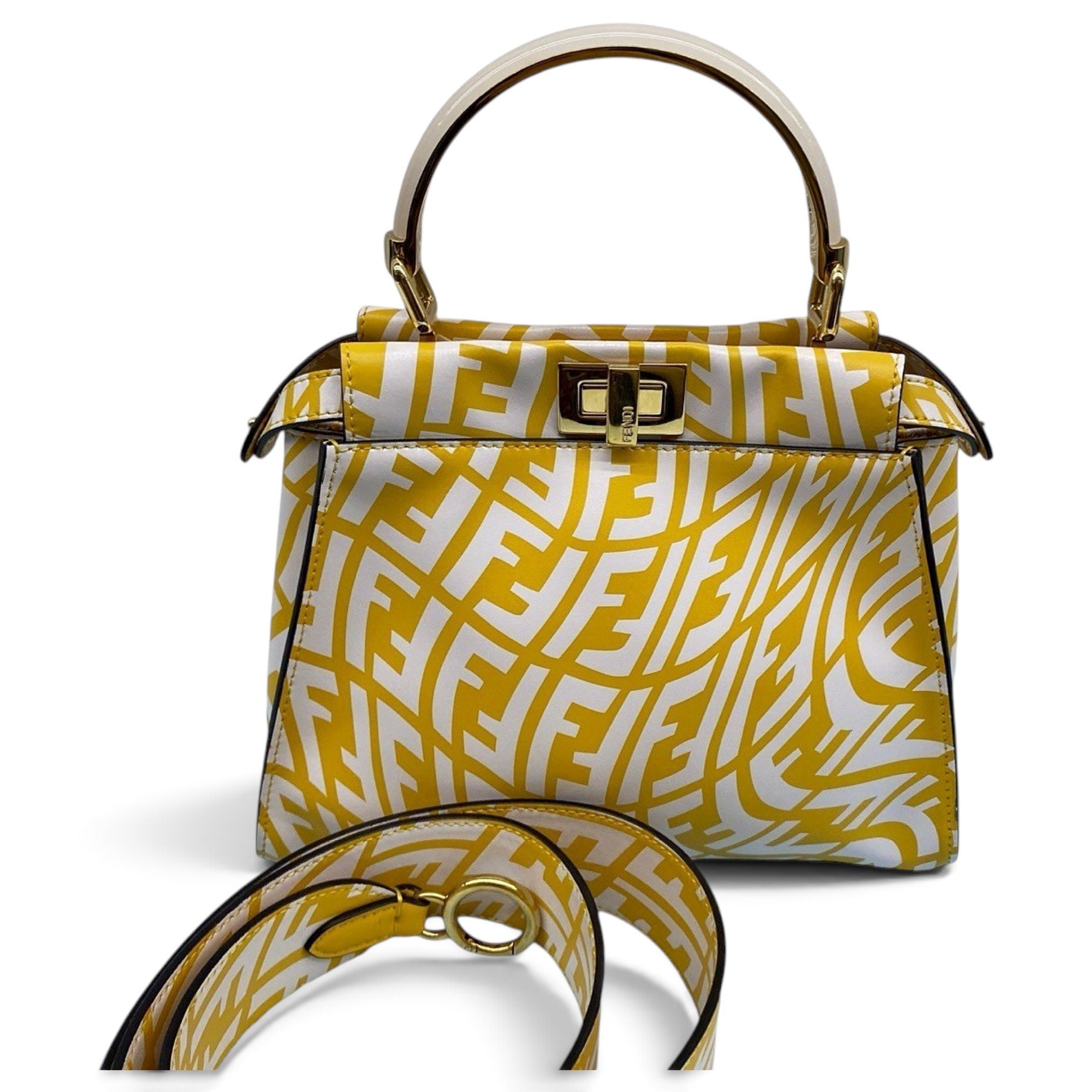 Peekaboo leather handbag