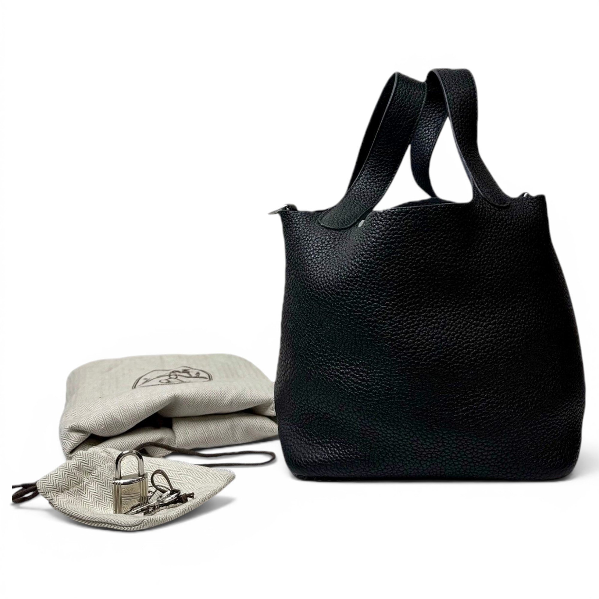Picotin leather handbag