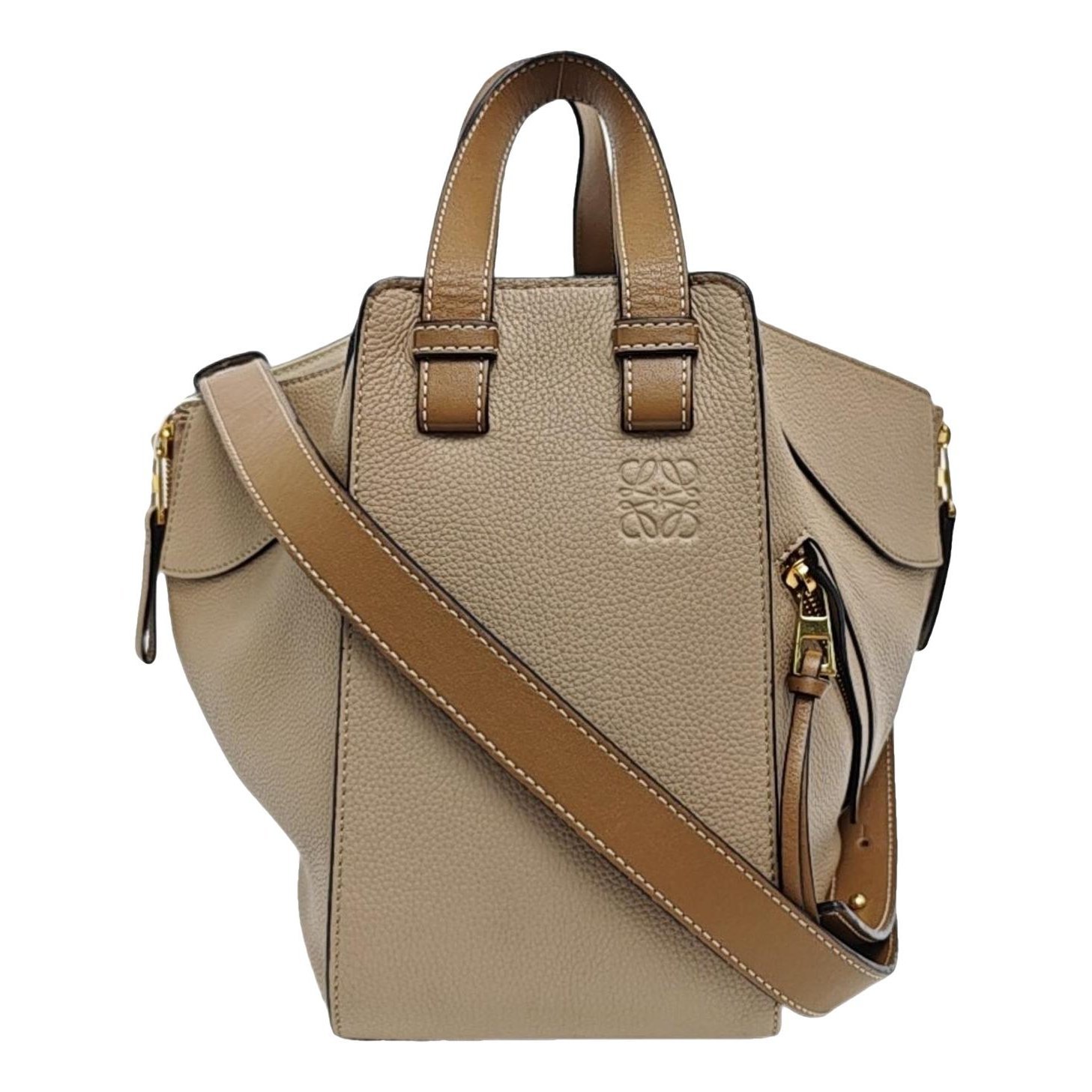 Hammock leather handbag