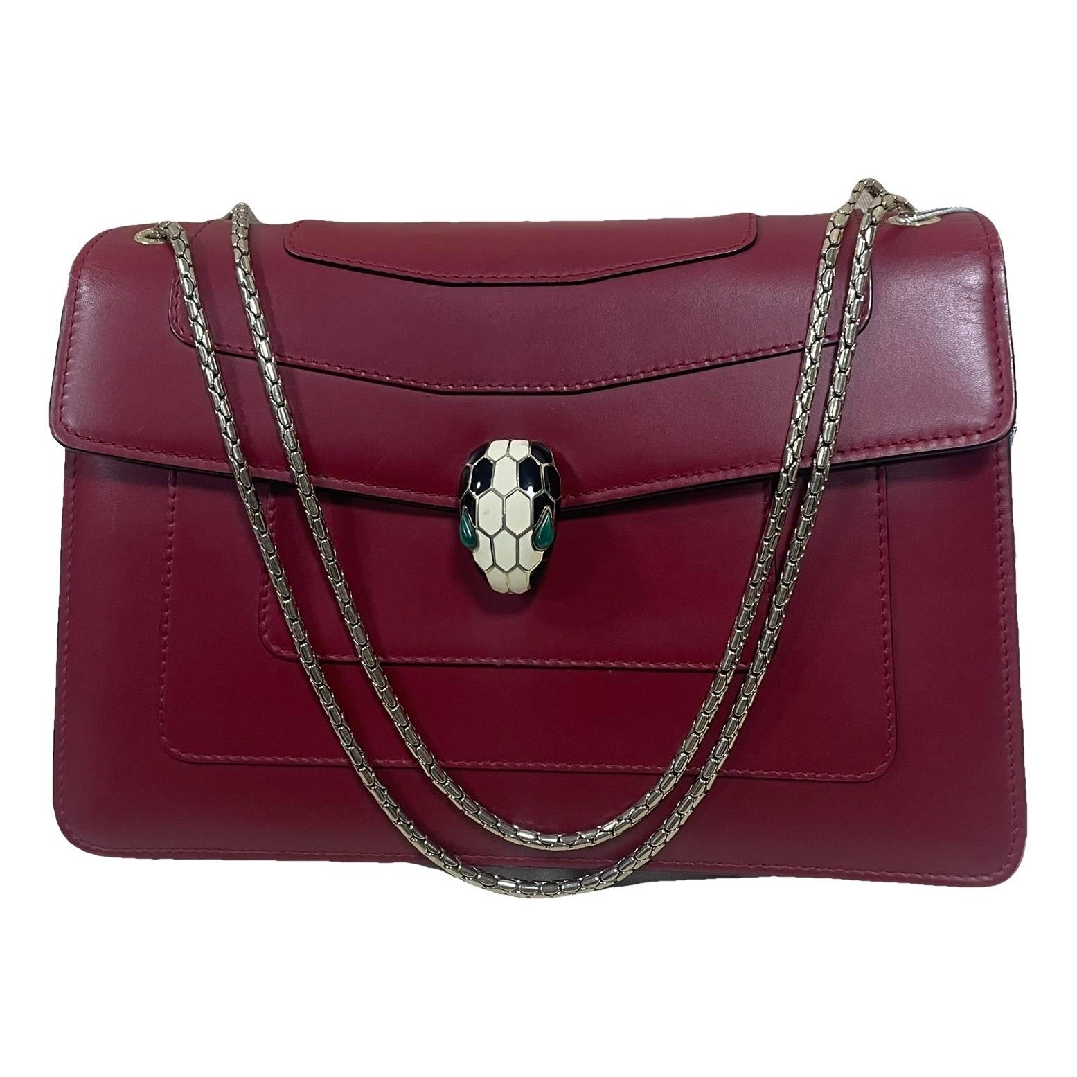 Serpenti leather handbag