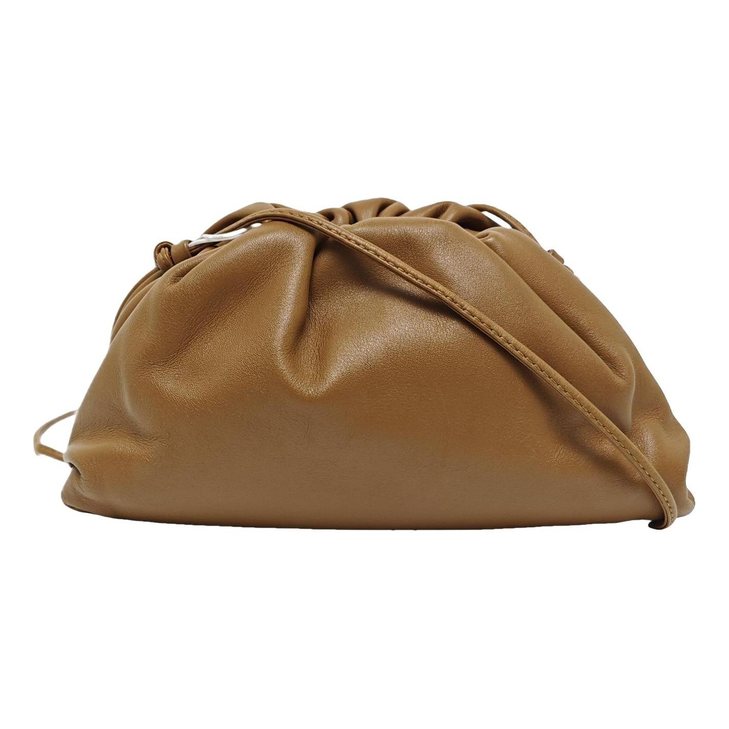 Pouch leather handbag