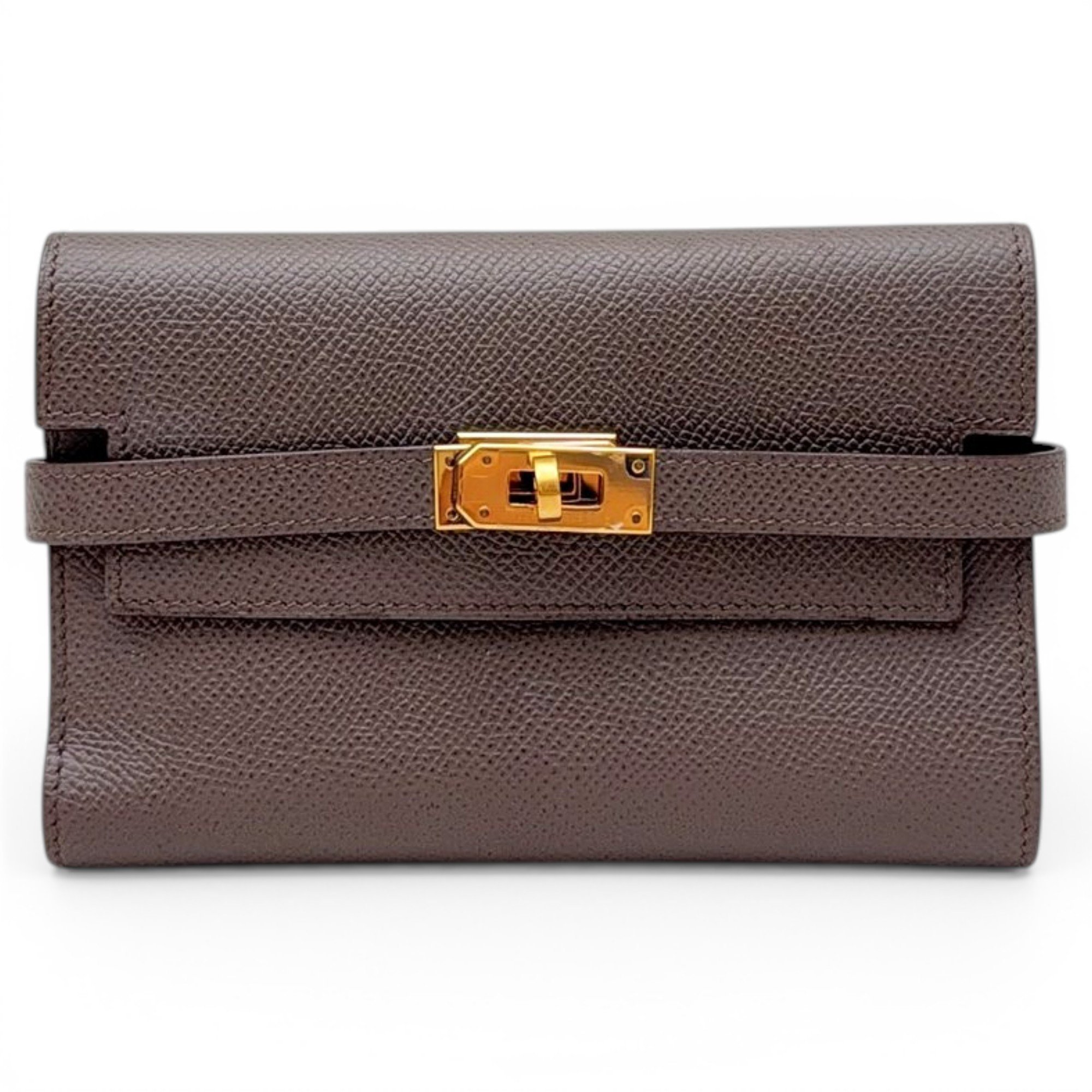 Leather clutch bag