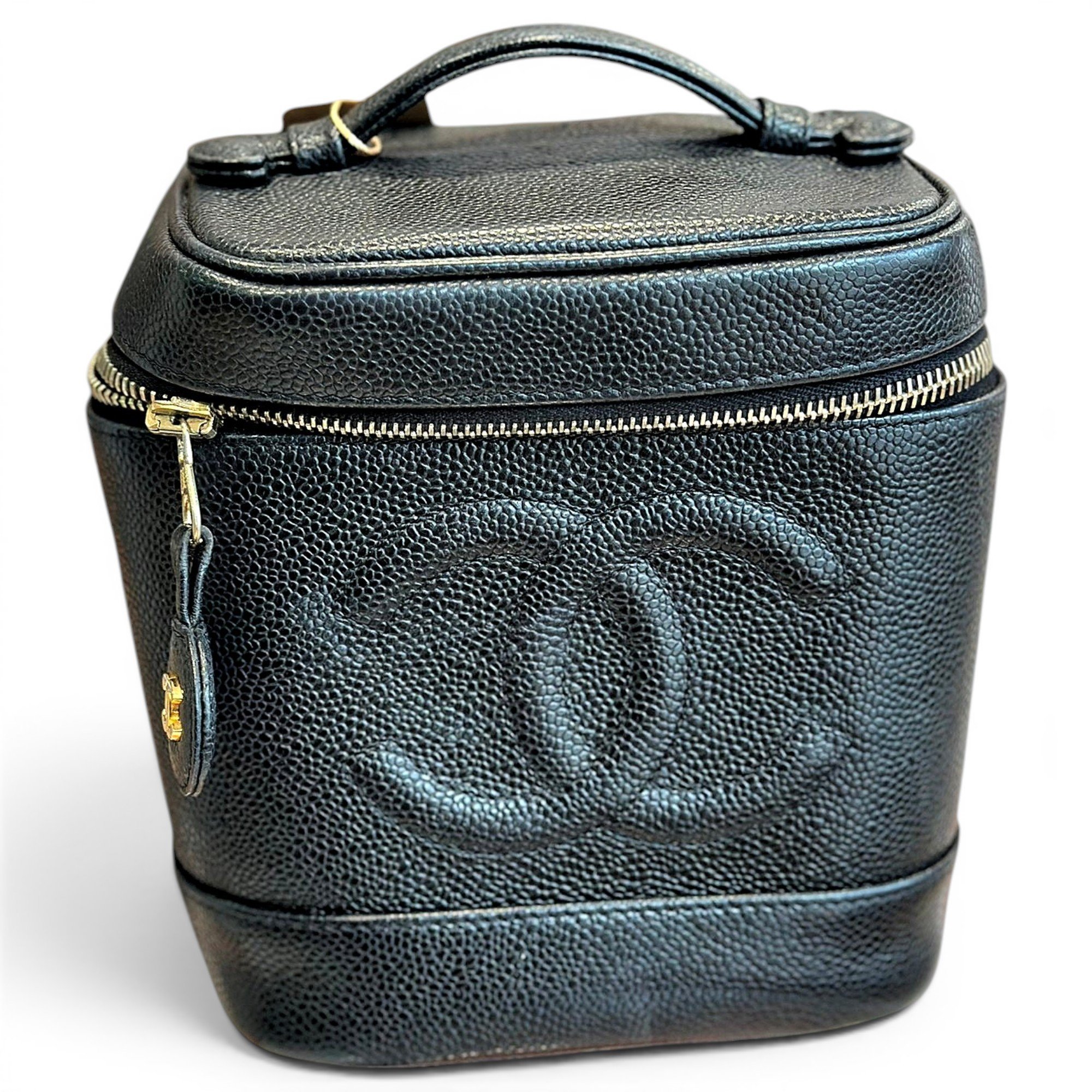 Leather vanity case