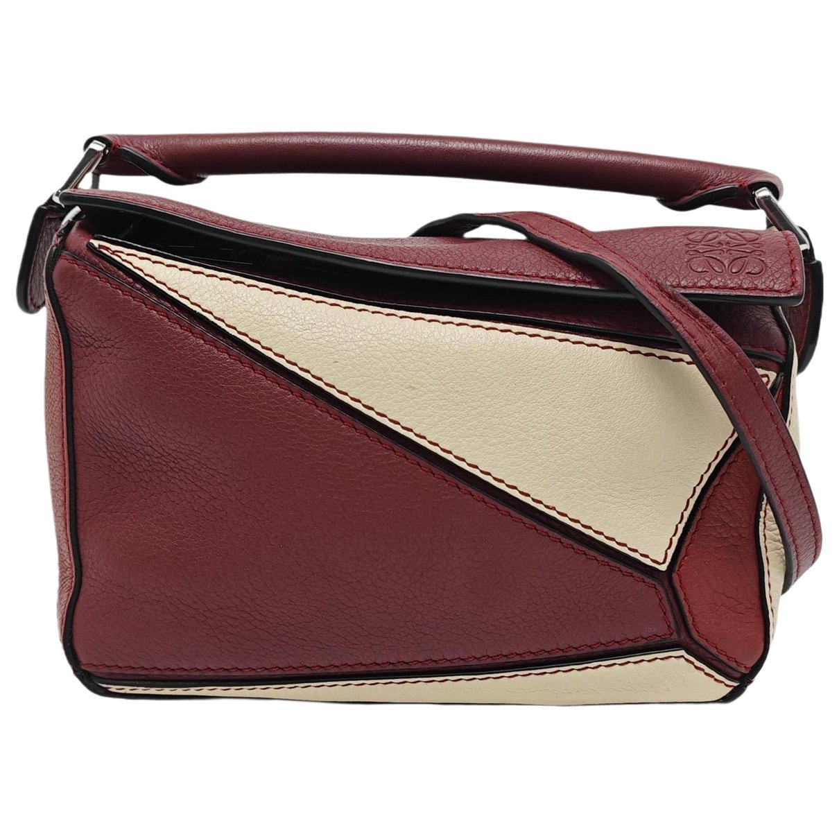 Puzzle leather mini bag