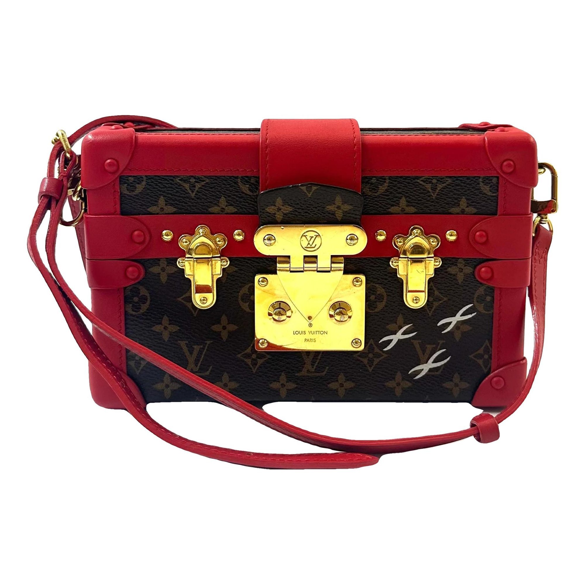 Petite Malle leather mini bag