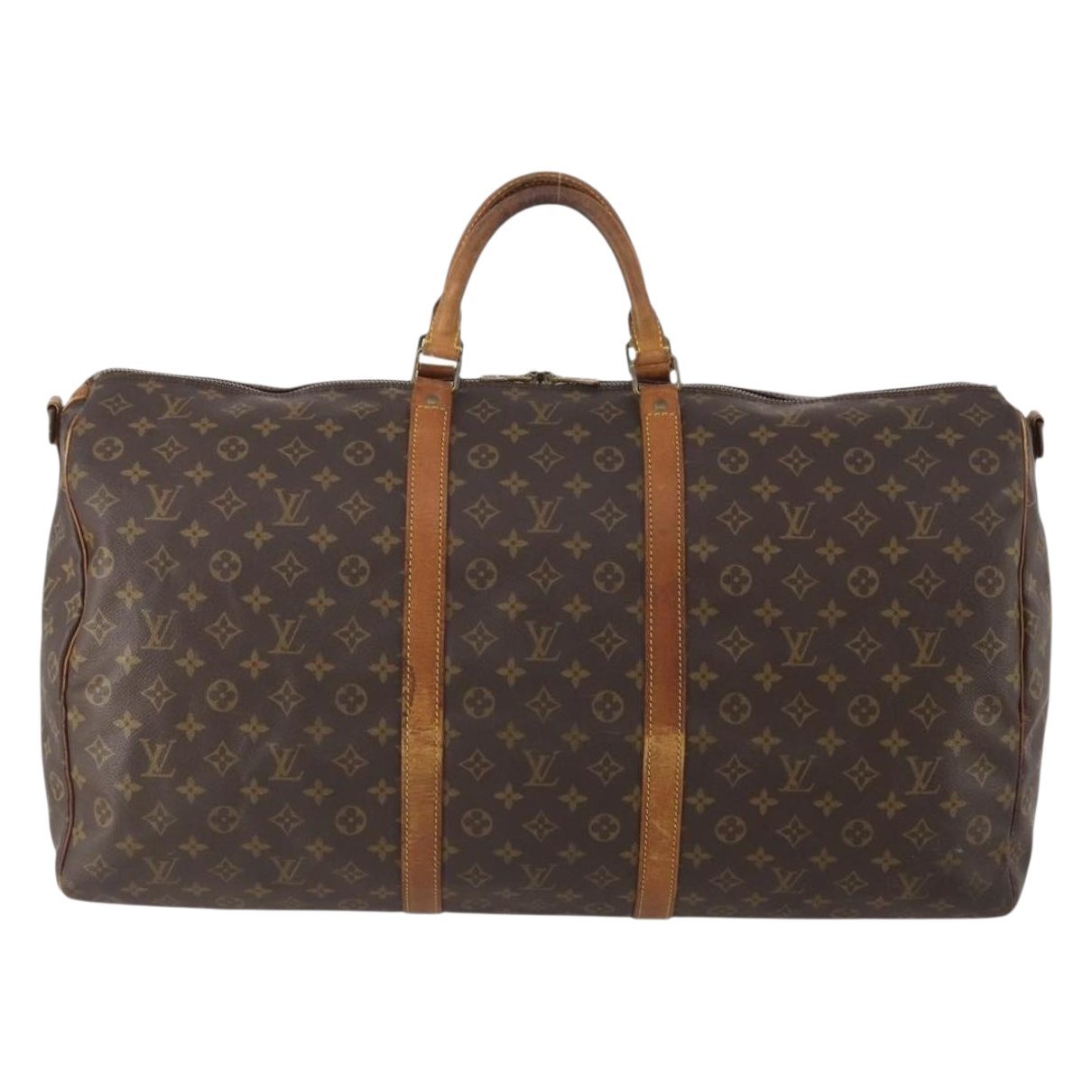 Keepall leather travel bag