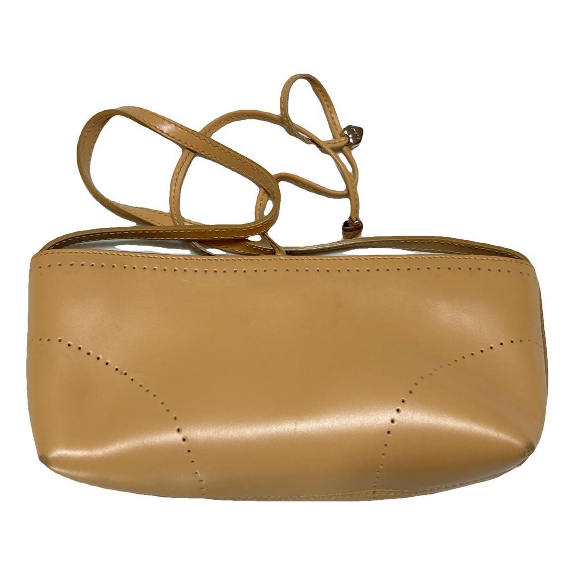 Leather clutch bag