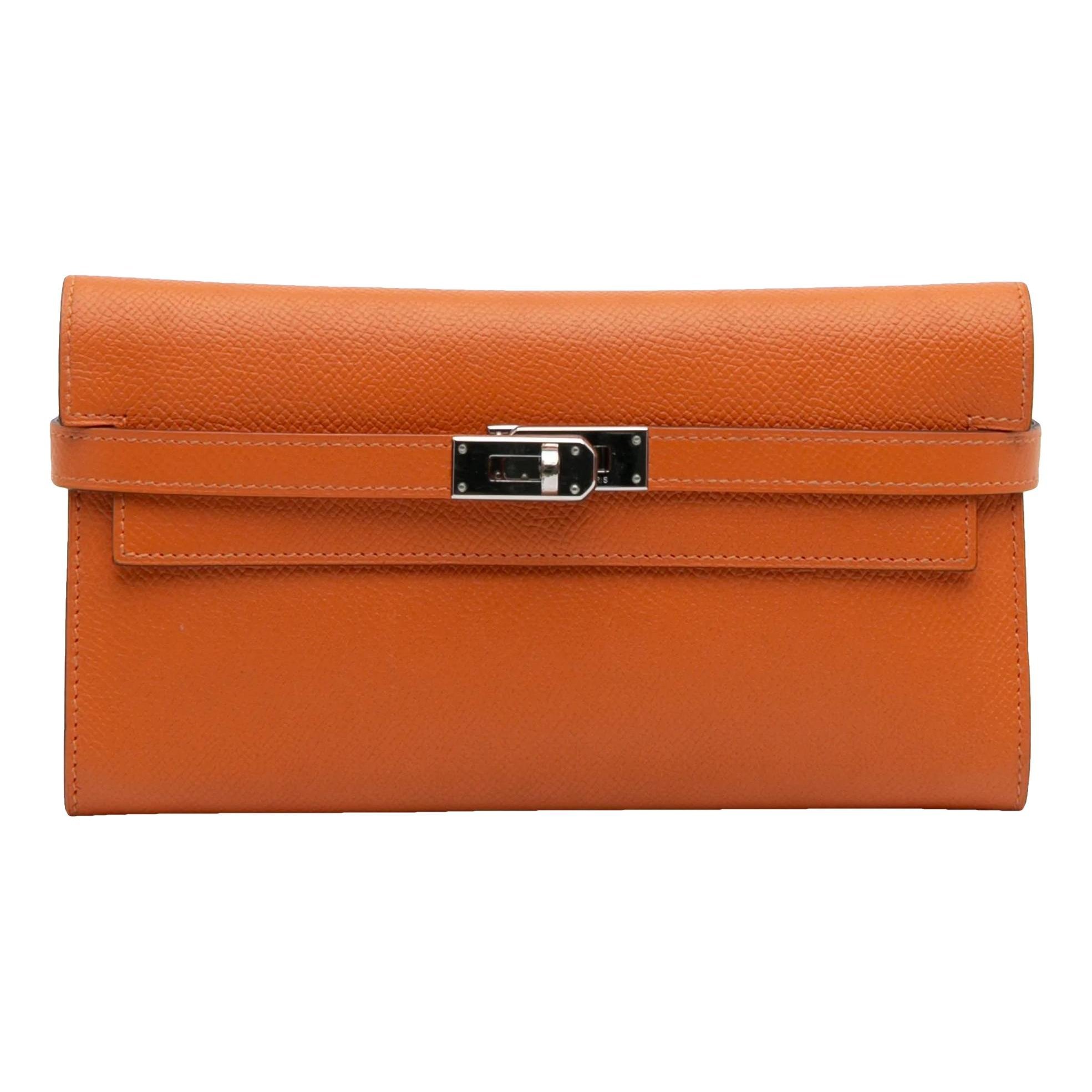 Hermes Kelly Handbag Orange Epsom Leather 2011