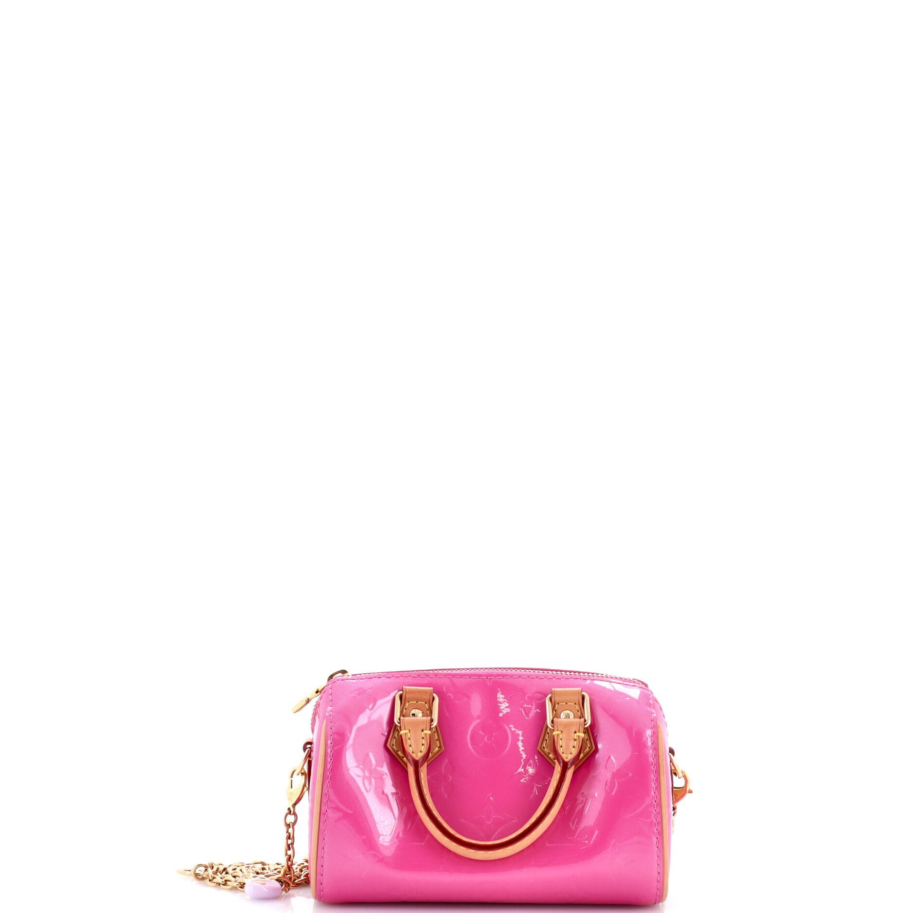 Chain Speedy Bandouliere NM Bag Limited Edition Valentine Monogram Vernis Nano