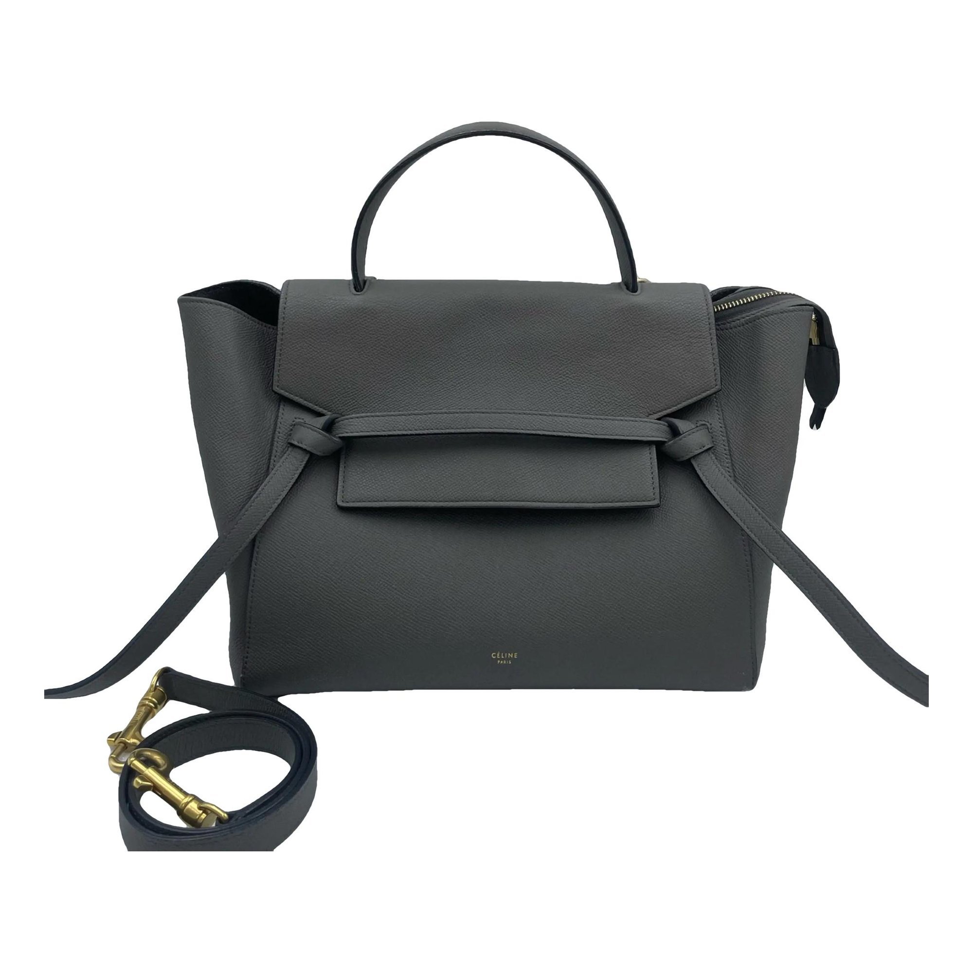 Belt leather handbag