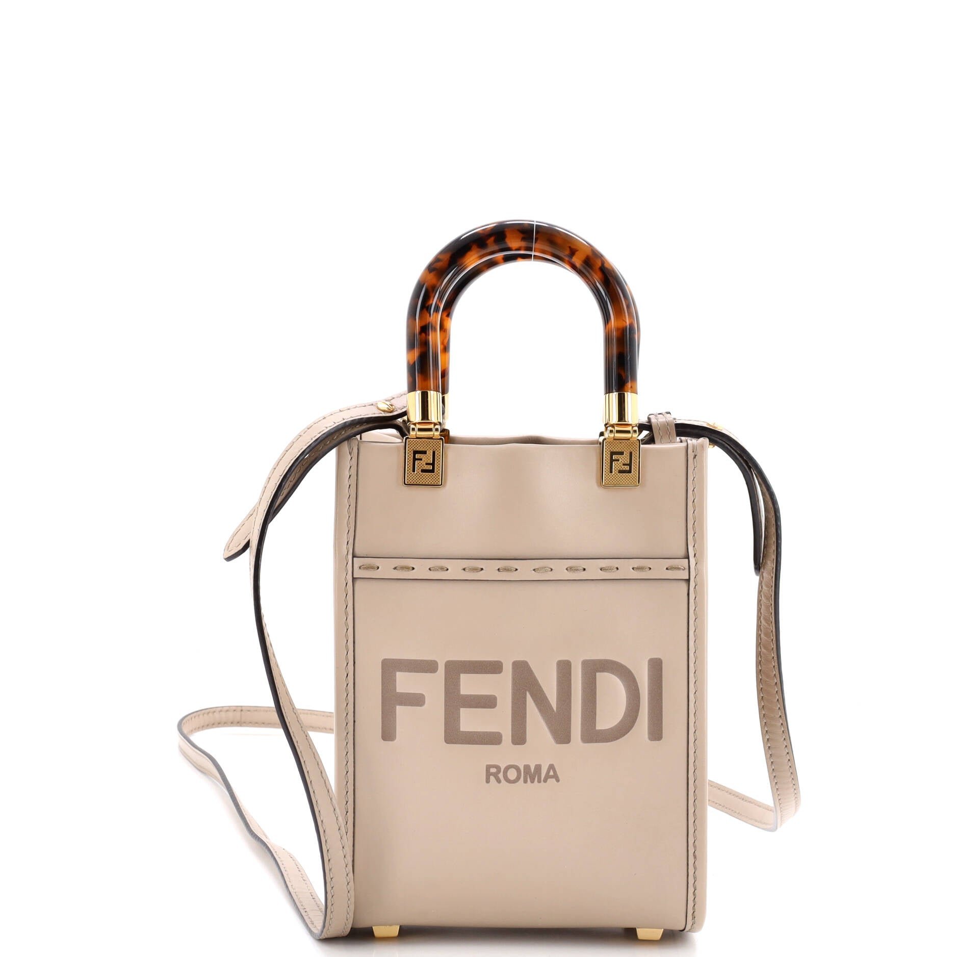 Sunshine Shopper Tote Leather Mini