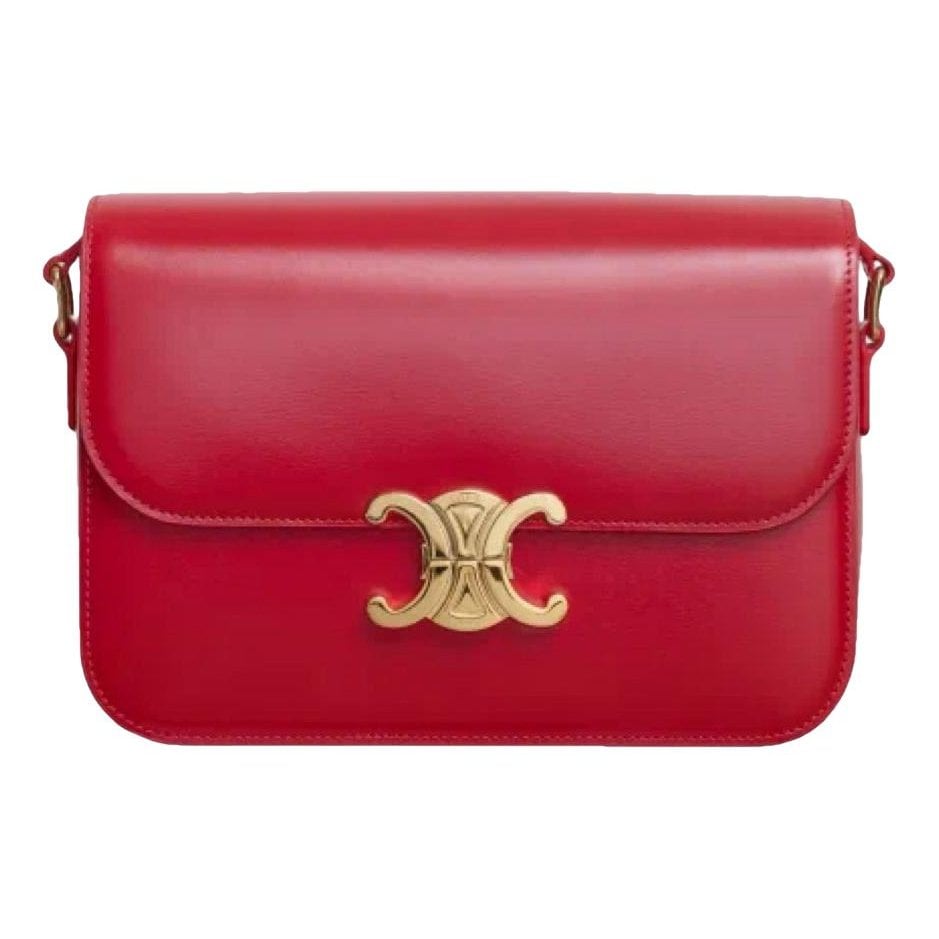 Triomphe leather handbag