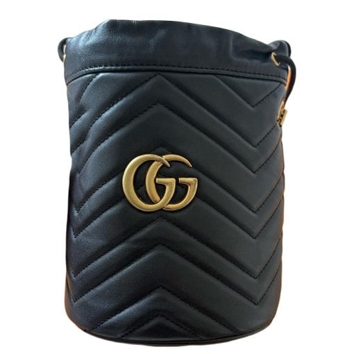 GG Marmont Bucket leather bag