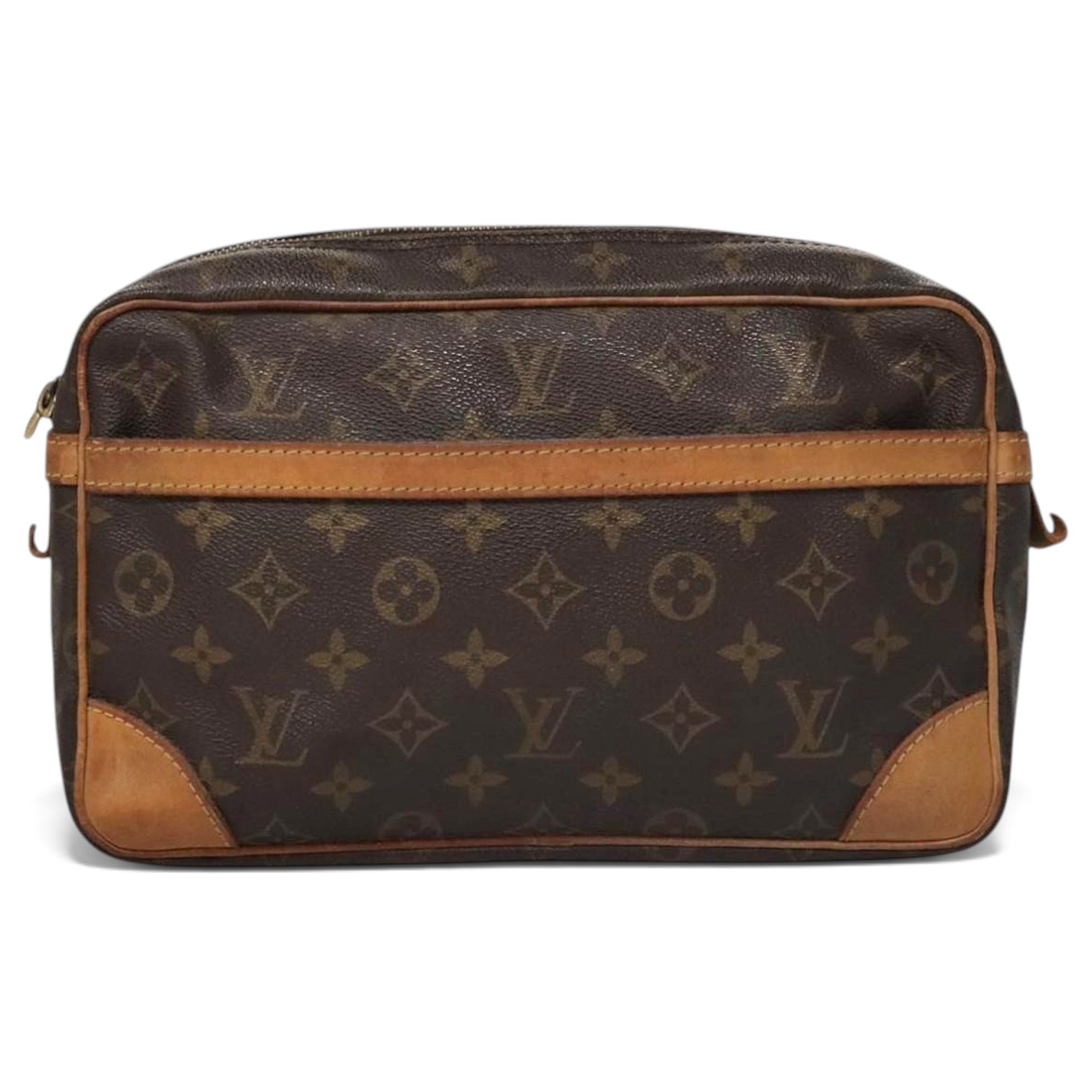 Leather clutch bag