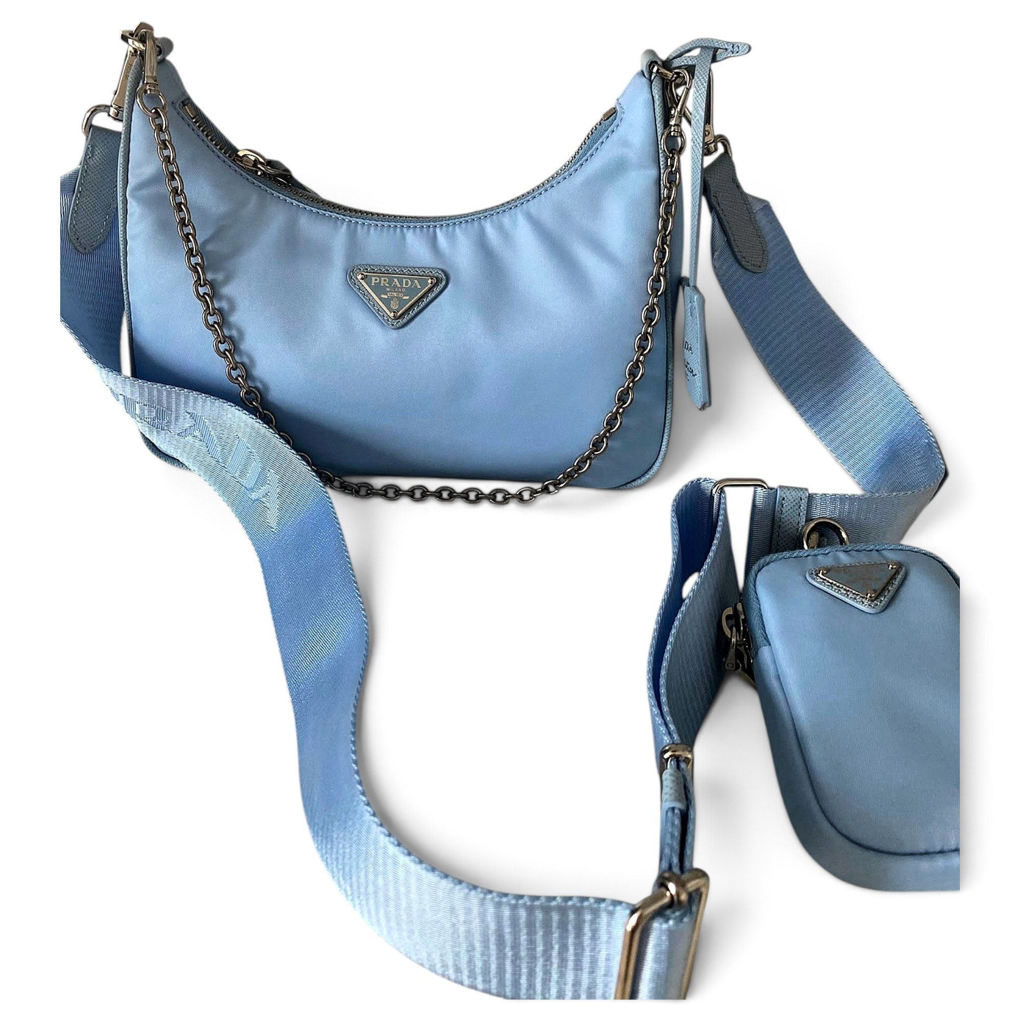 Re-edition cloth crossbody bag