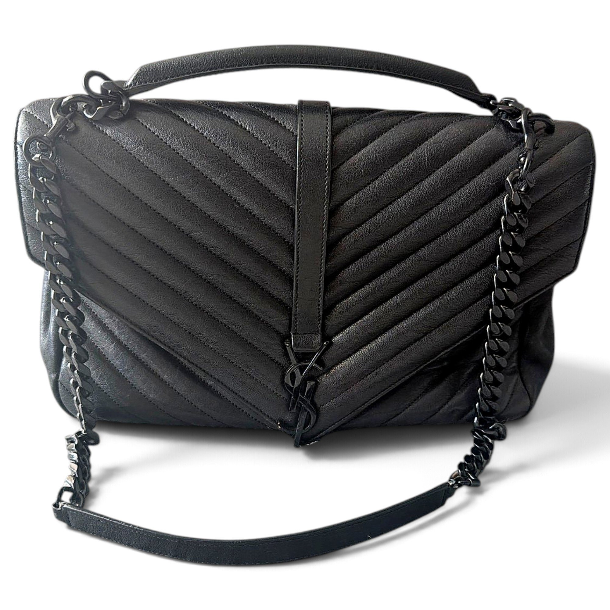 Collége monogramme leather handbag