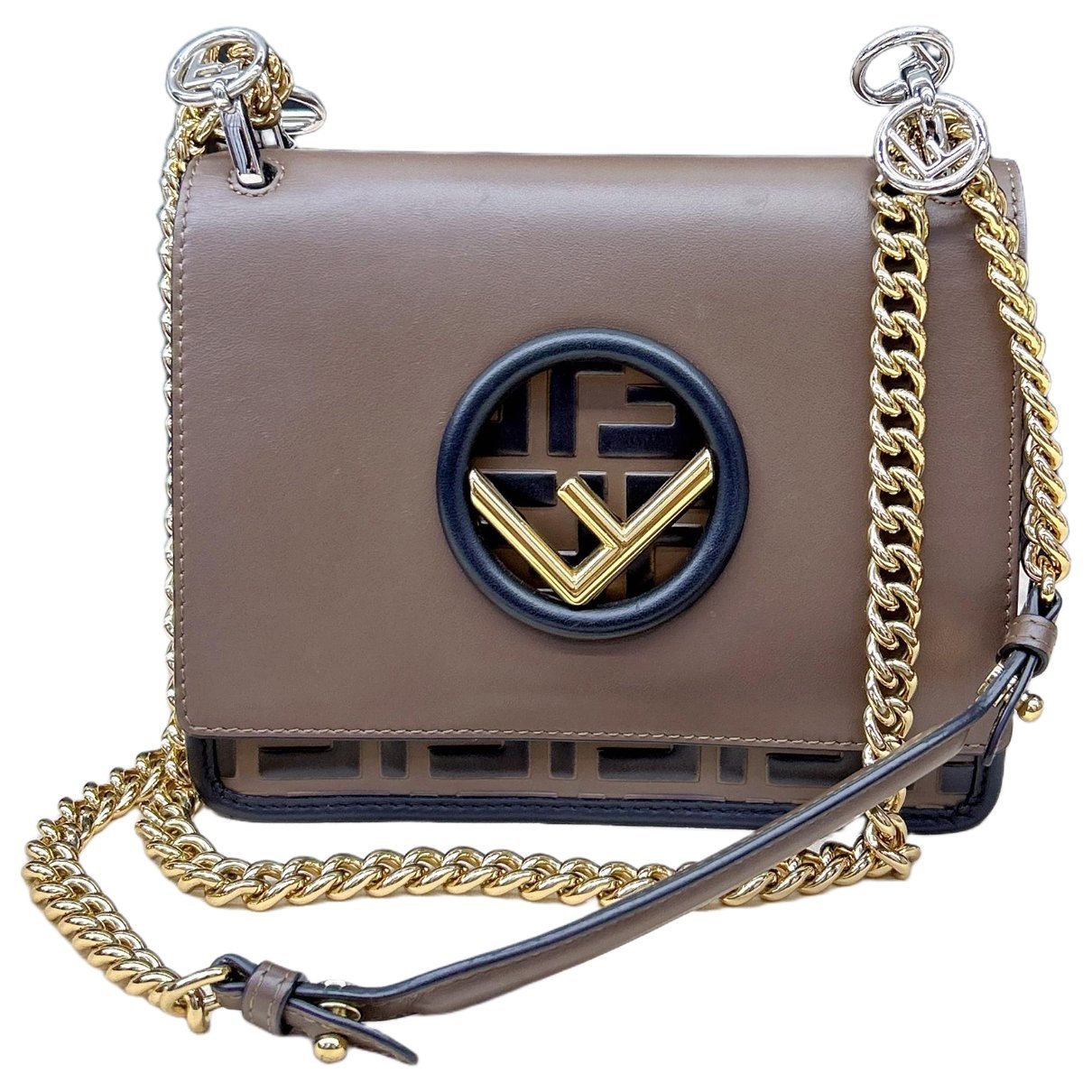 Kan I Logo leather handbag