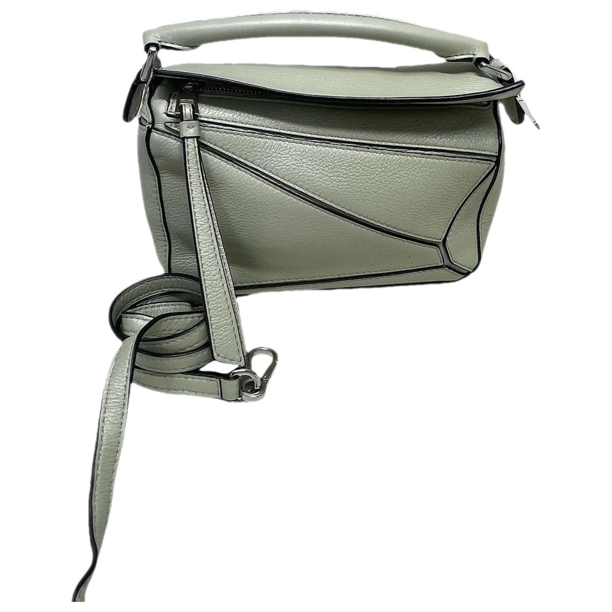 Puzzle leather handbag