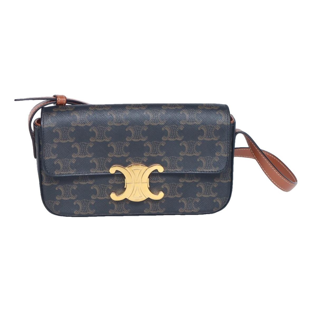 Triomphe Long leather handbag