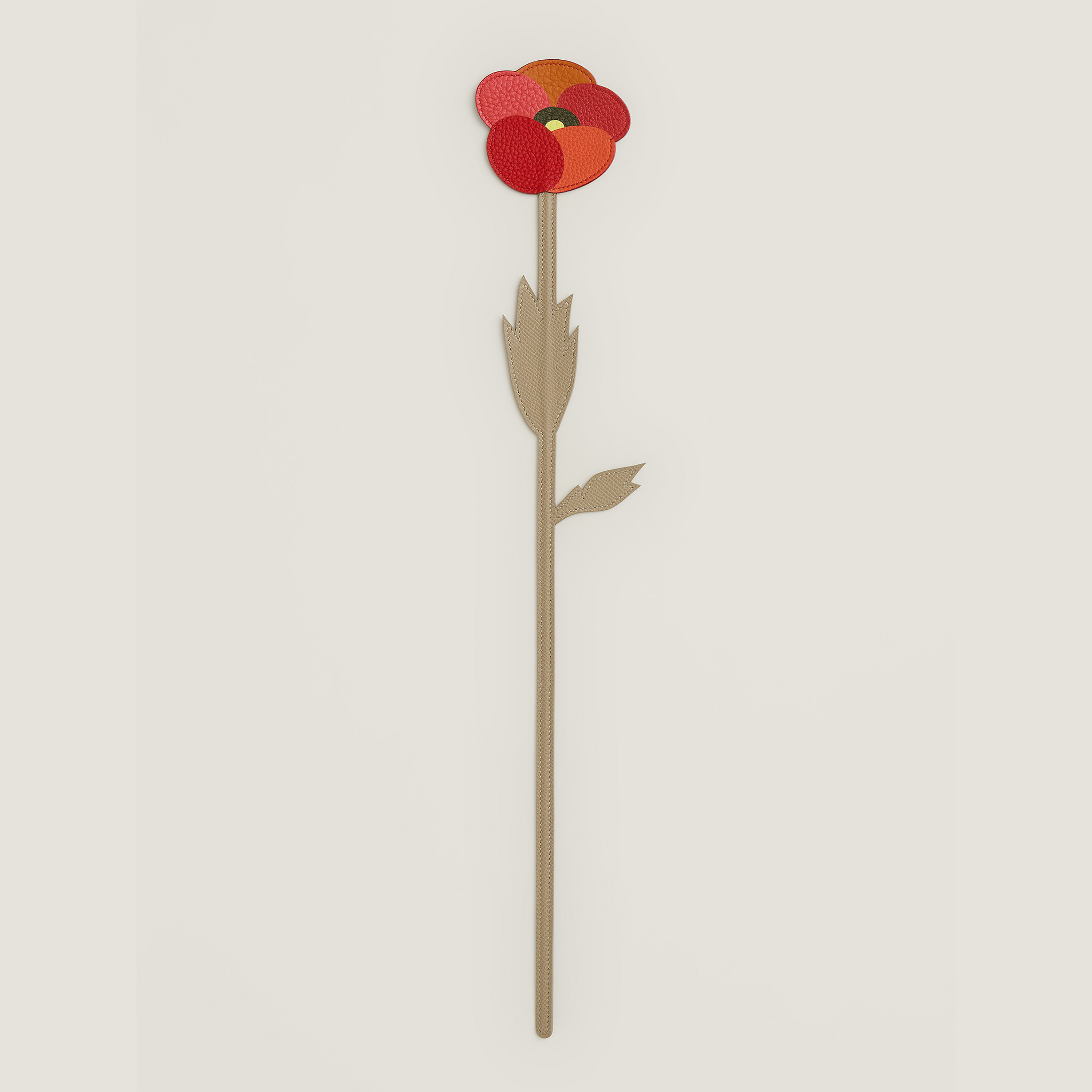 Leather poppy flower