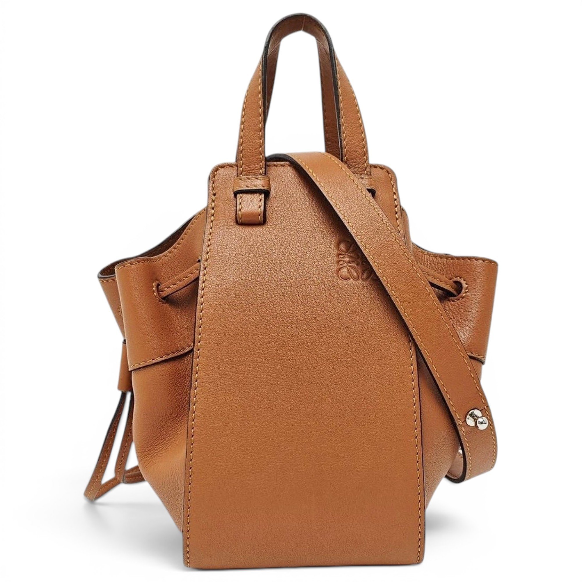 Hammock leather handbag