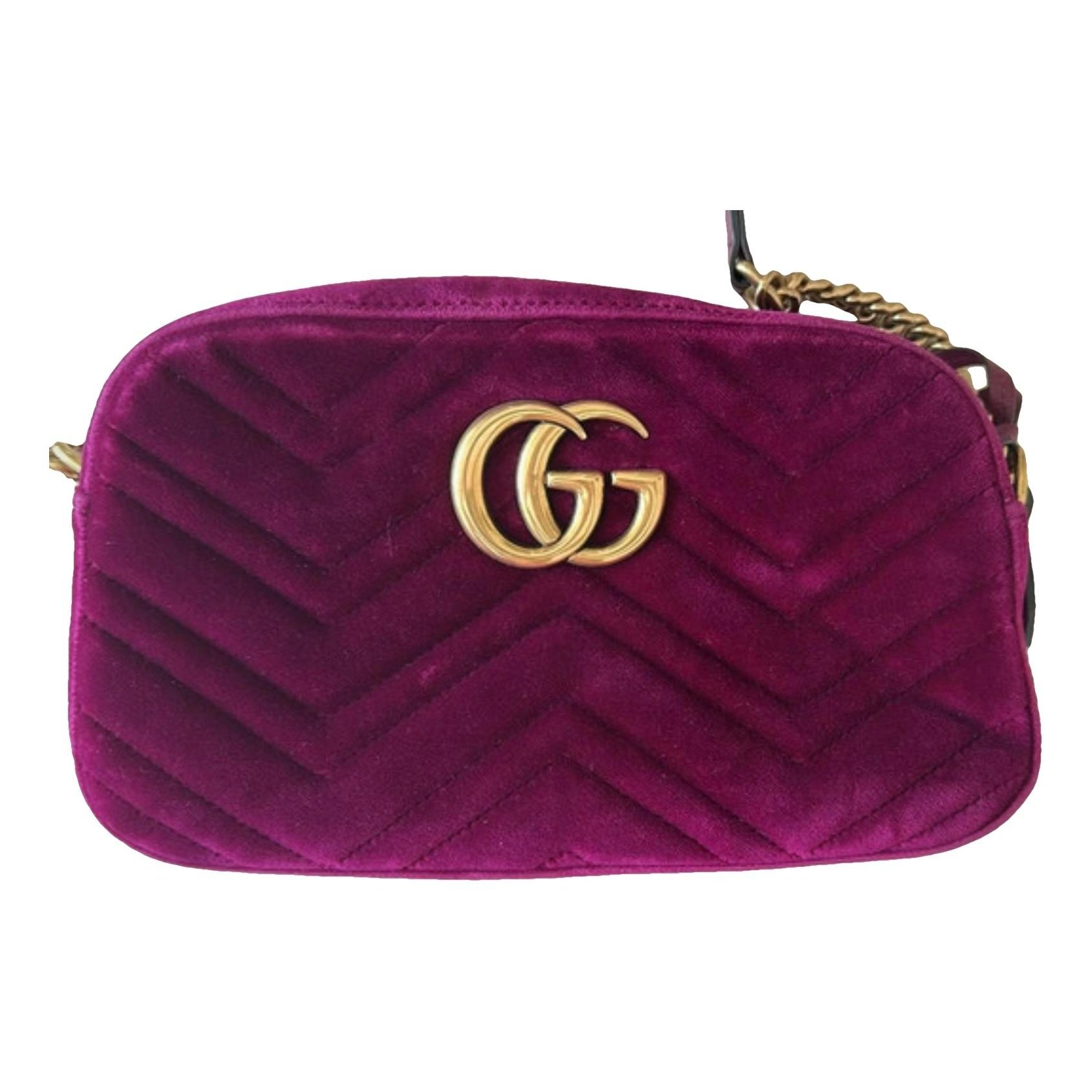 GG Marmont velvet crossbody bag