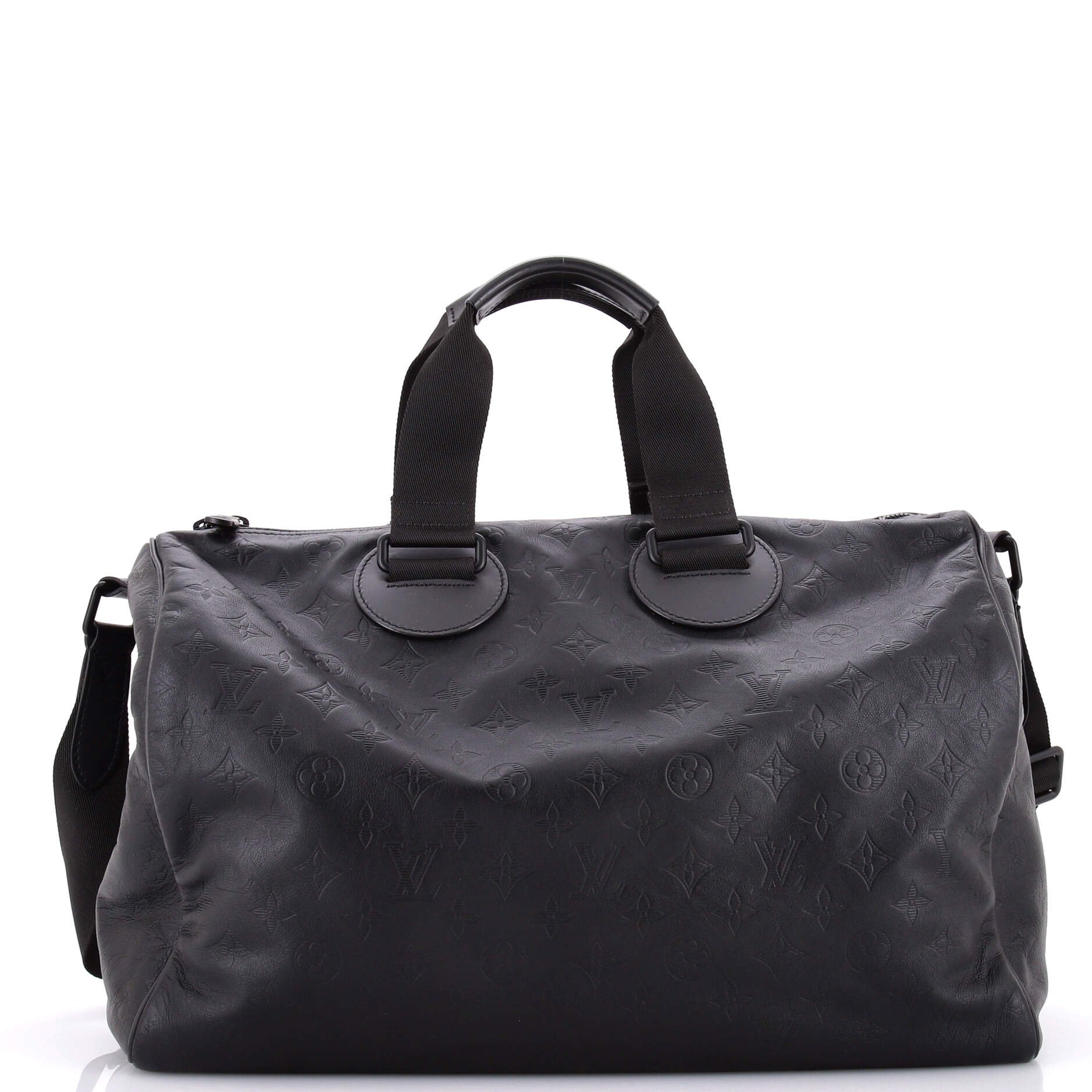 Speedy Bandouliere Bag Monogram Shadow Leather 40
