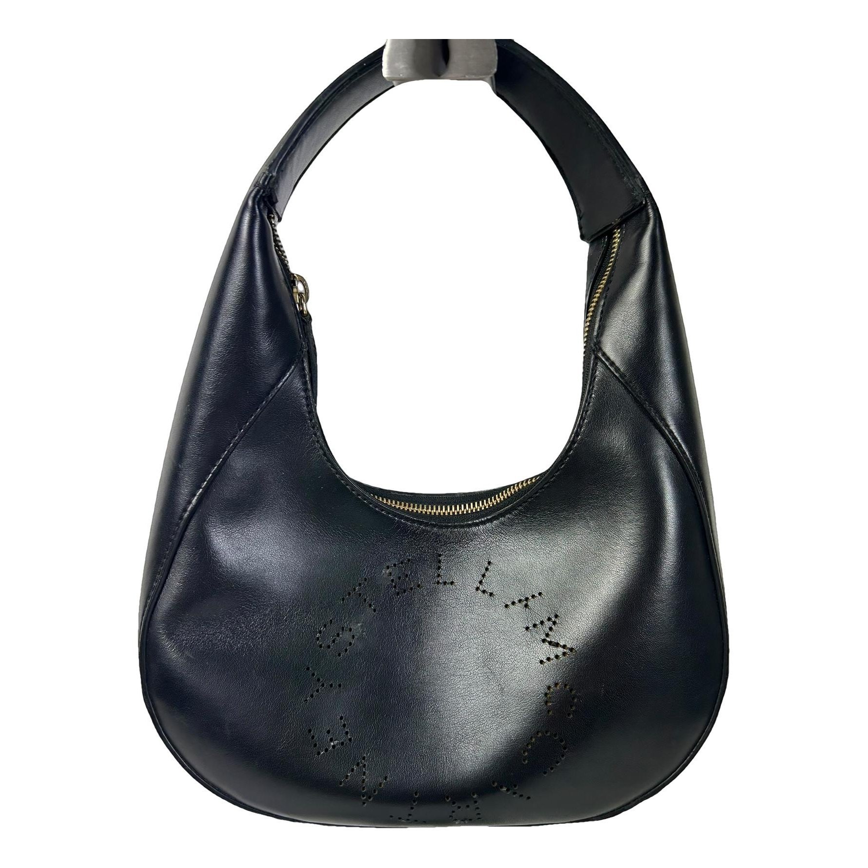 Logo vegan leather handbag
