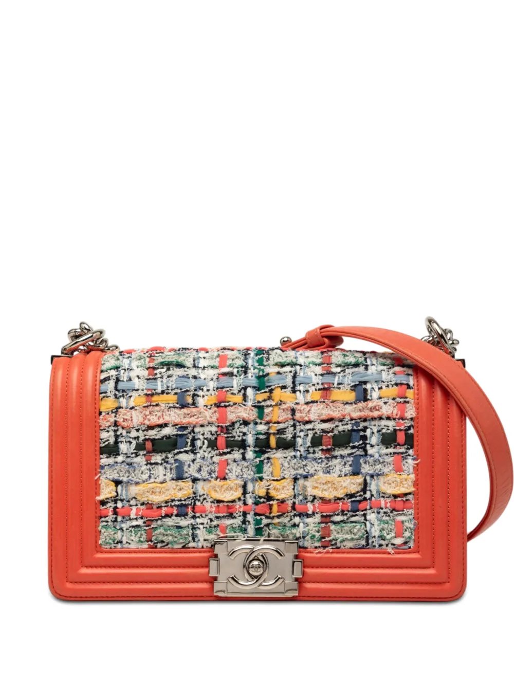 2014-2015 Medium Tweed and Lambskin Boy Flap crossbody bag